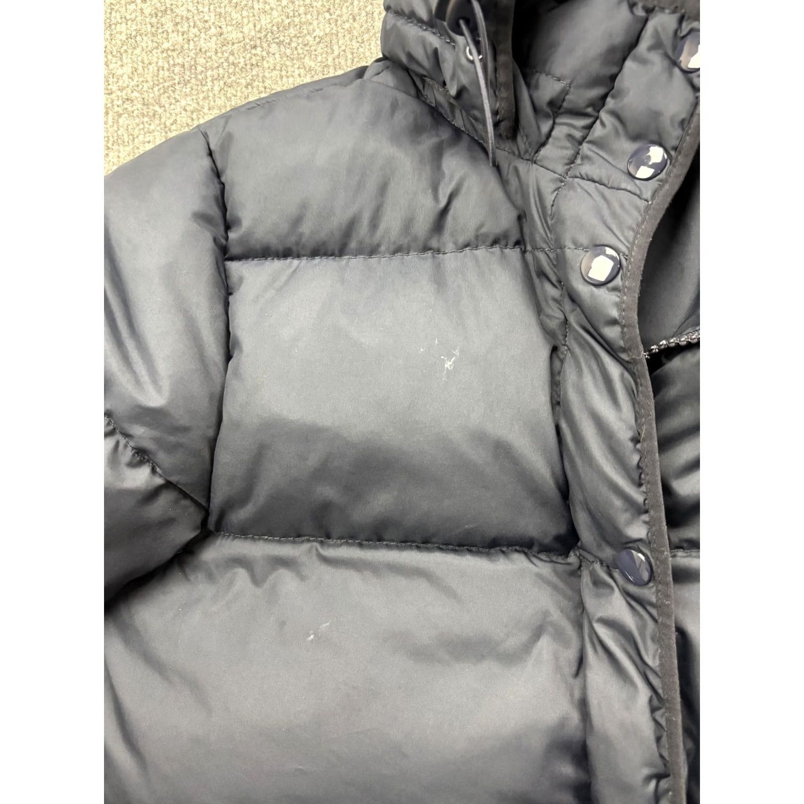 J.Crew J.CREW Puffer Jacket Womens Medium Navy Hooded Down Fill Winter Coat Warm Parka Size M / US 6-8 / IT 42-44 - 5 Thumbnail