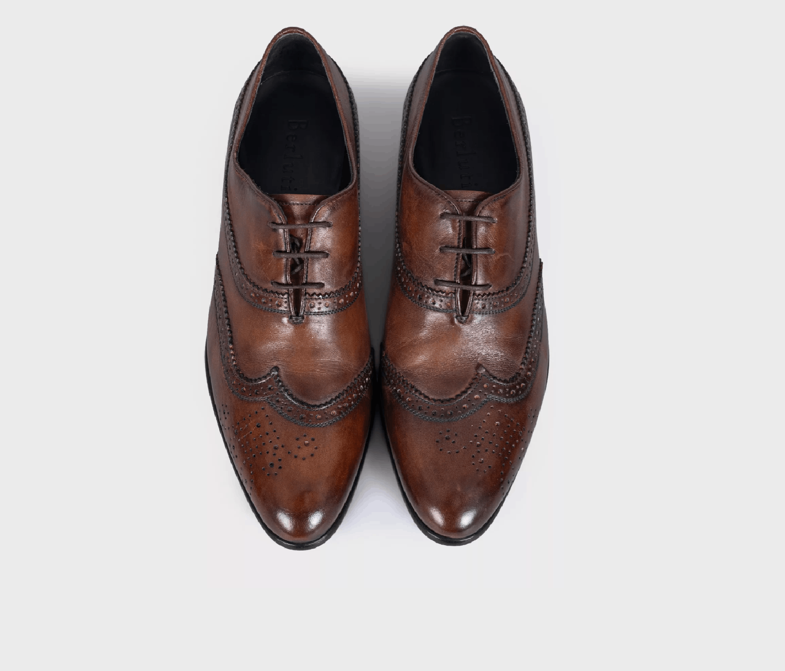 Berluti Berluti Brown Perforated Leather Brogues EU39.5 Size US 6.5 / EU 39-40 - 2 Thumbnail