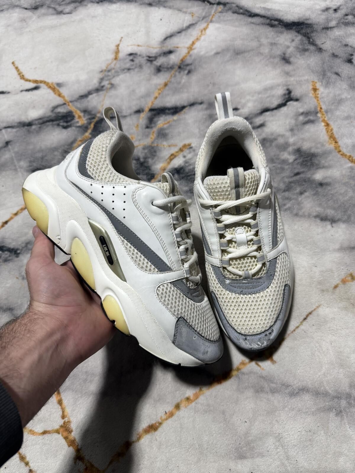 Dior Dior B22 Triple White Silver - Sz 7US (8.5W) Size US 7 / EU 40 - 1 Thumbnail