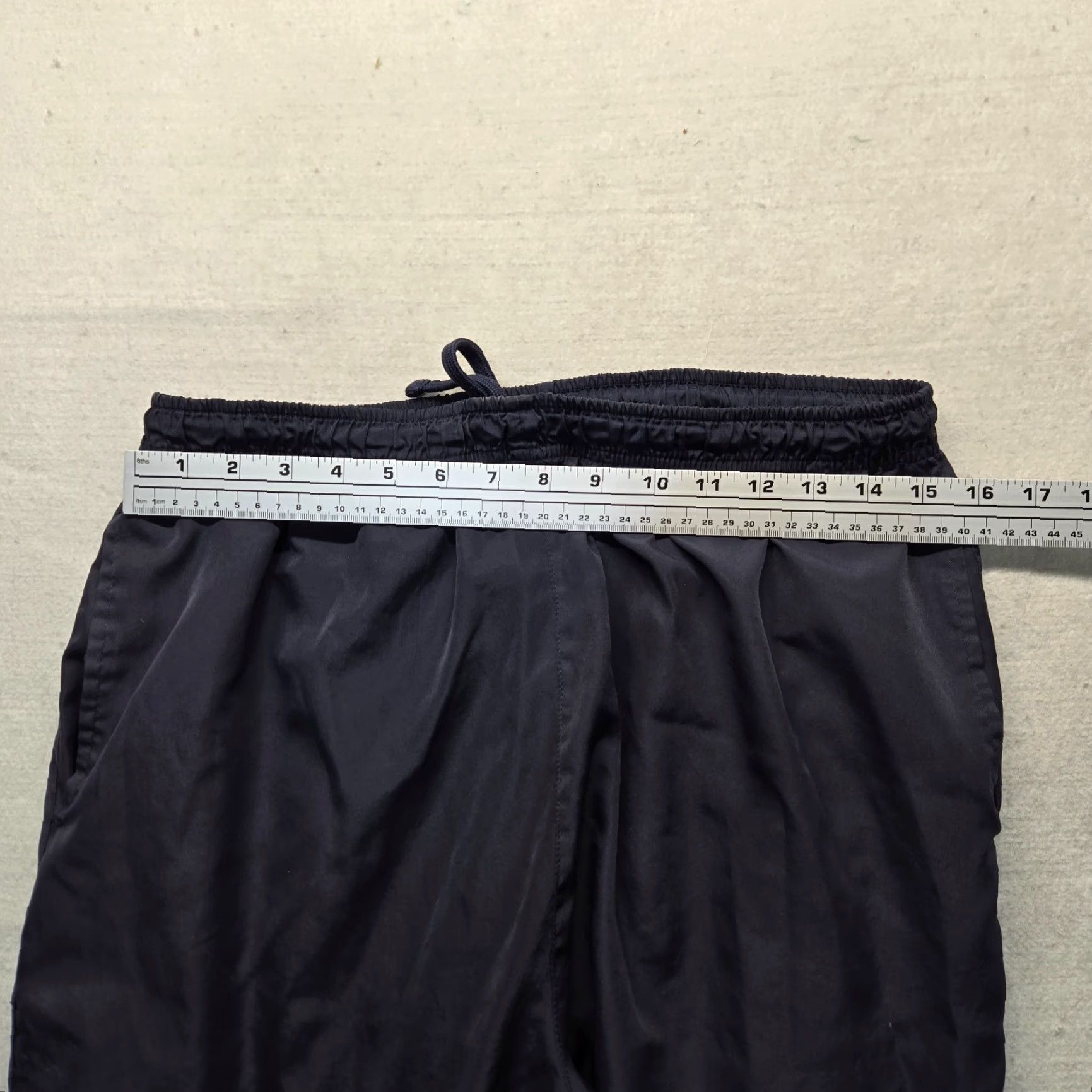 Vintage Saddlebred Blue Lined Windbreaker Athletic Sweatpants Zip Ankle Men's M Medium Pants Size US 31 - 4 Thumbnail