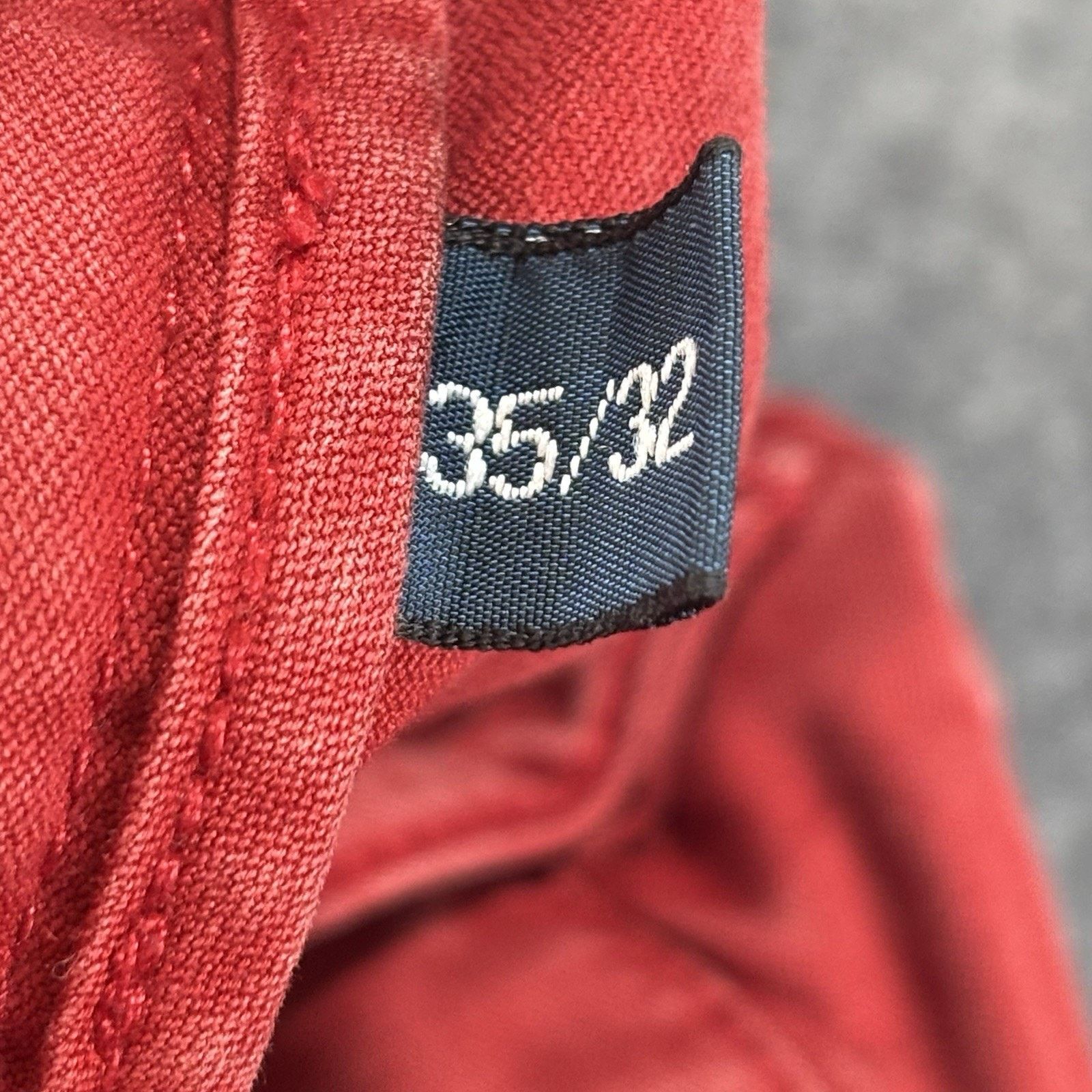 Polo Ralph Lauren Polo Ralph Lauren Red Dungarees Pants 35x32 Straight Leg Size US 35 - 6 Thumbnail