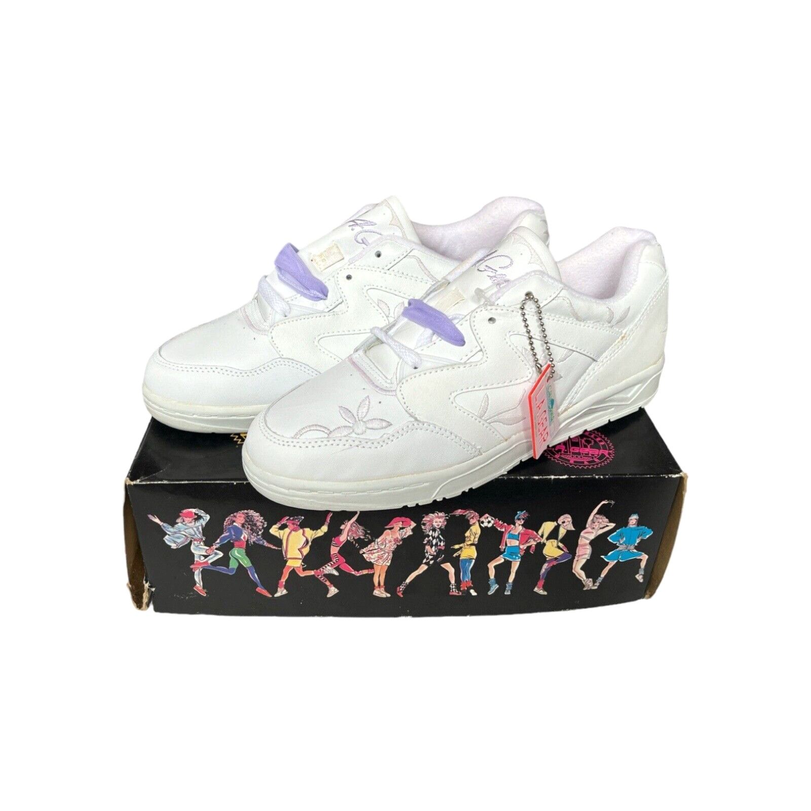 image of Vintage La Gear Sun Blossom Low Sneakers Shoes Womens Size 10 Deadstock Nib 90's in White