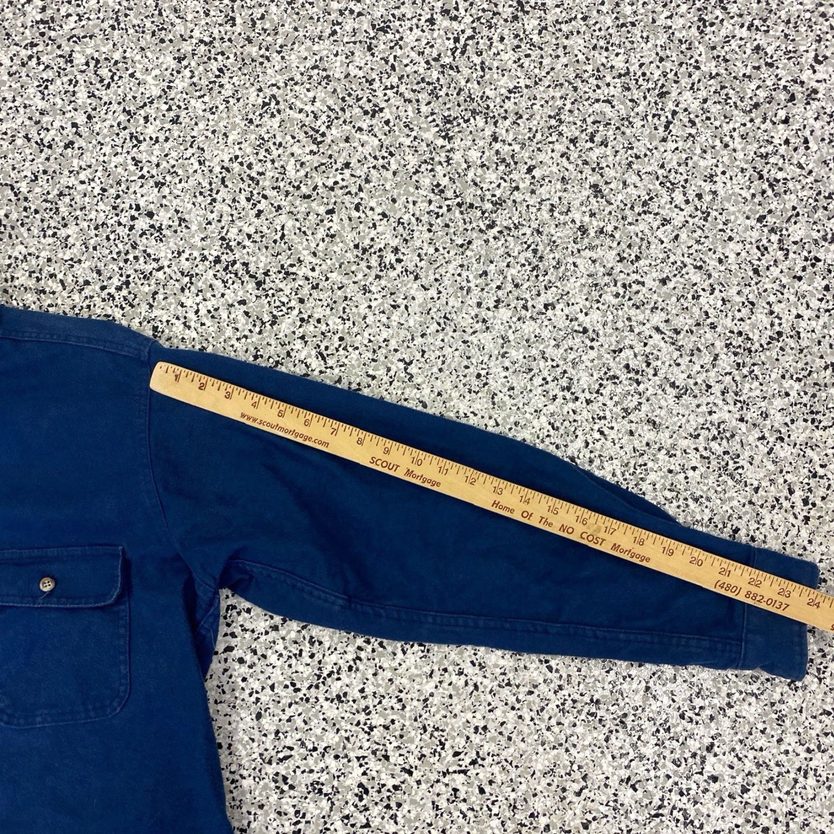 CLOT VINTAGE Field & Stream Chamois Cloth Shirt Long Sleeve Button Up 90s Blue Size L Men Size US L / EU 52-54 / 3 - 4 Thumbnail