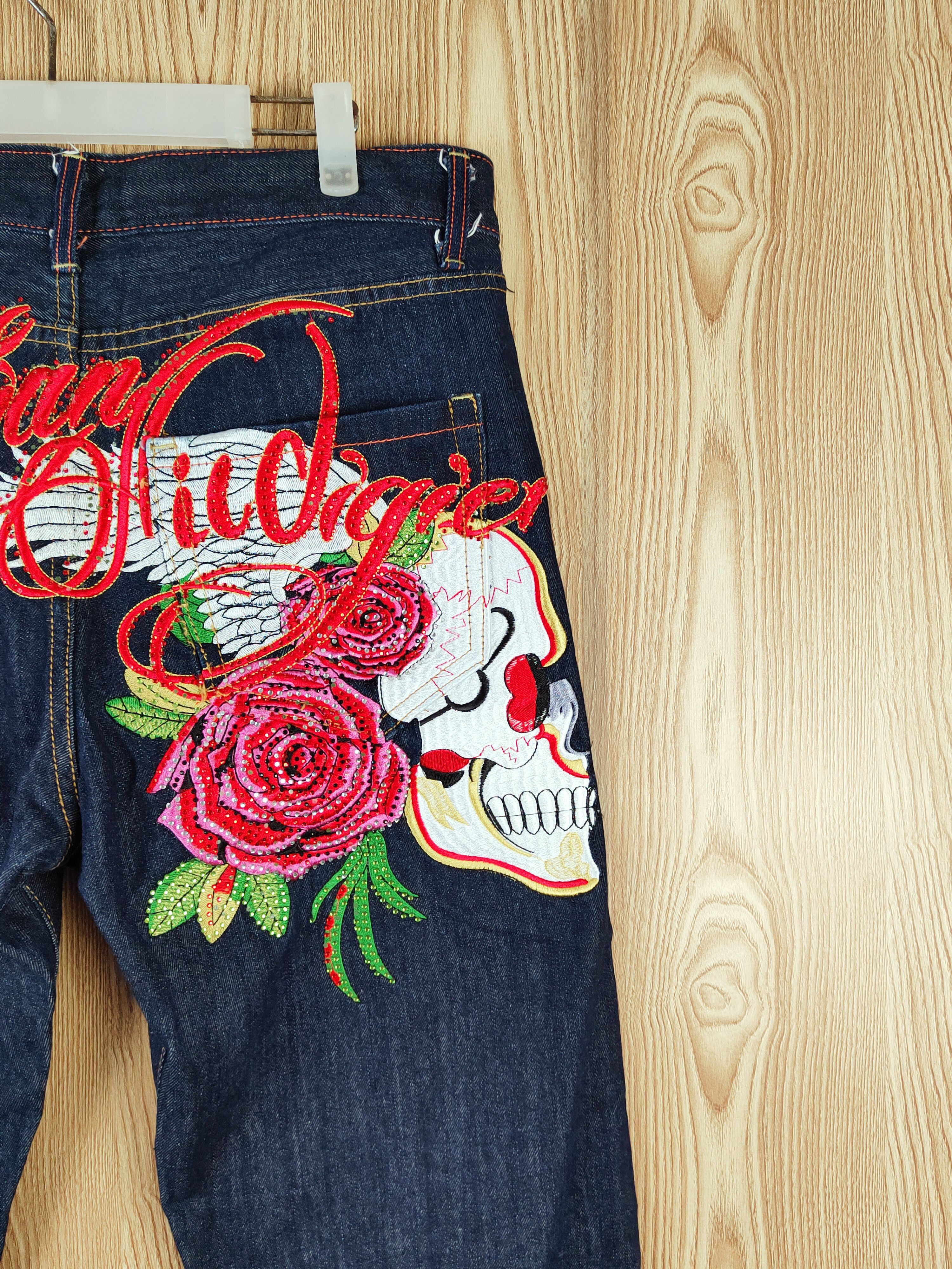 Japanese Brand Japan Dark Blue Distressed Ripped Jeans #W215 Size US 36 / EU 52 - 7 Thumbnail