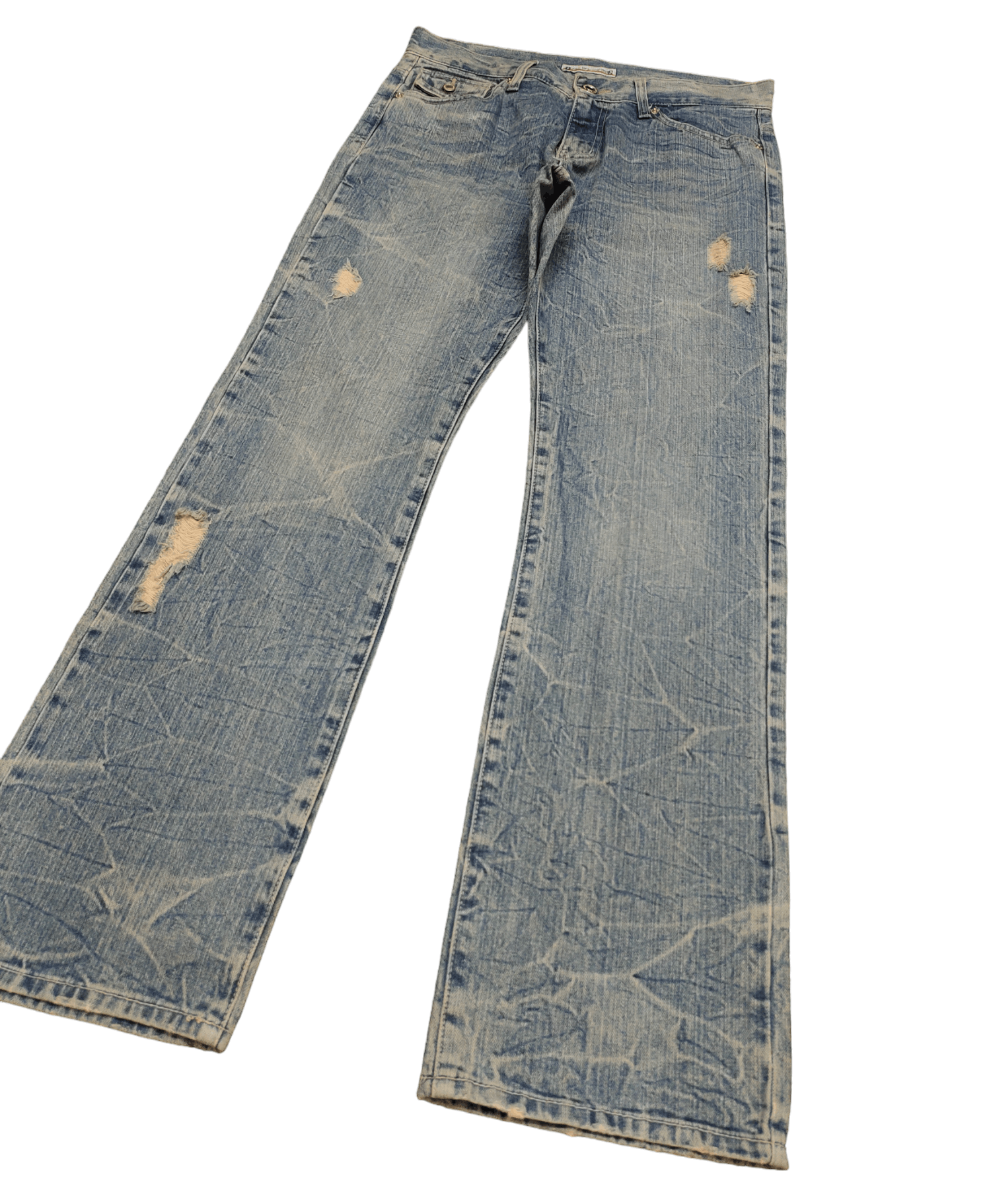 If Six Was Nine Flare Jeans Daily Topics Distress Faded Bootcut Ifsixwasnine Size US 32 / EU 48 - 1 Thumbnail