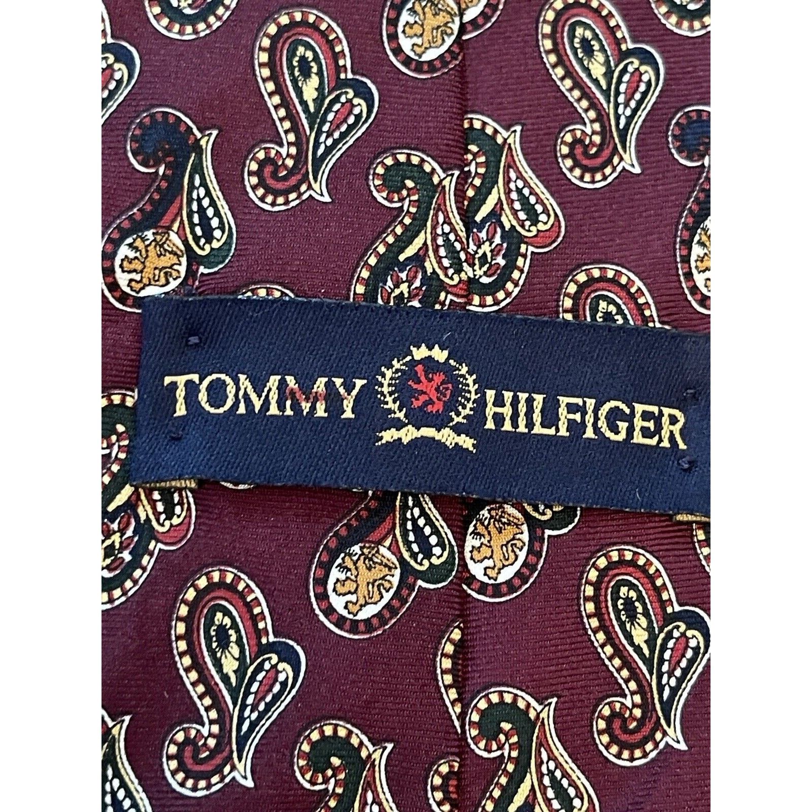 Tommy Hilfiger Tommy Hilfiger 100% Italian Silk Men’s Neck Tie Made In Usa Size ONE SIZE - 9 Thumbnail