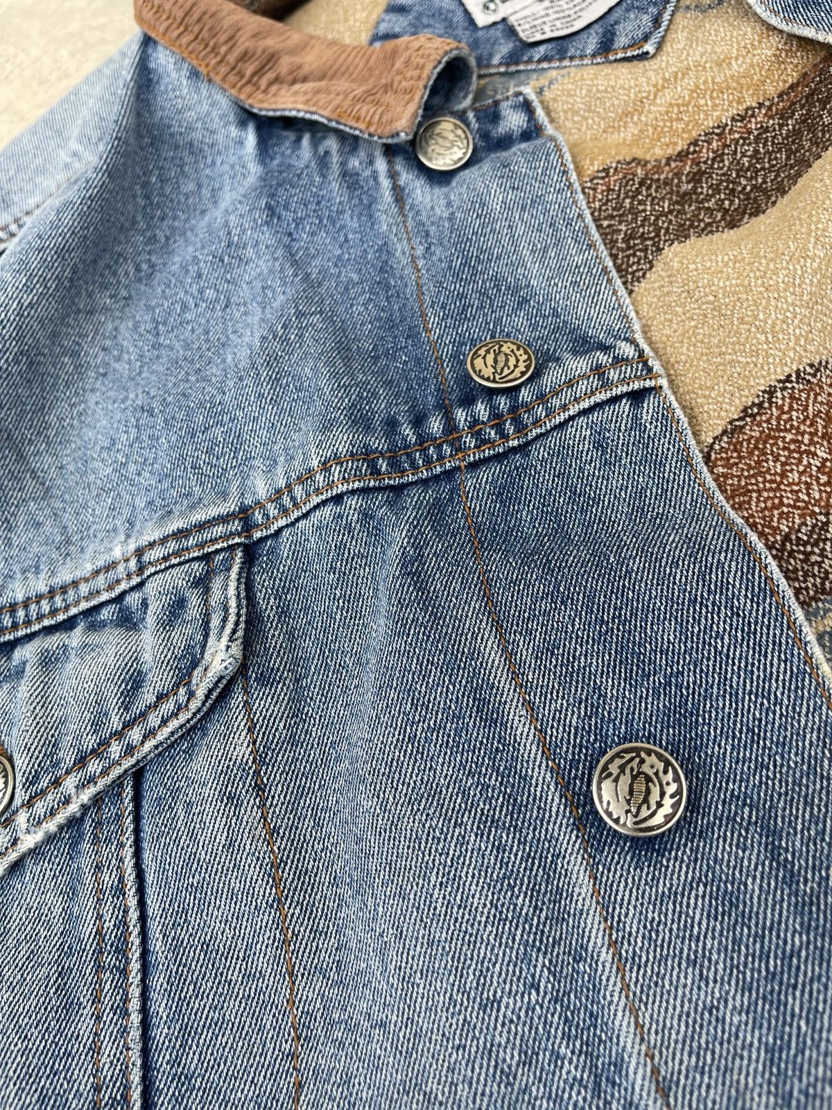 Other Vintage Distressed 90s Cold Storage Denim Jacket Size US XXL / EU 58 / 5 - 13 Thumbnail