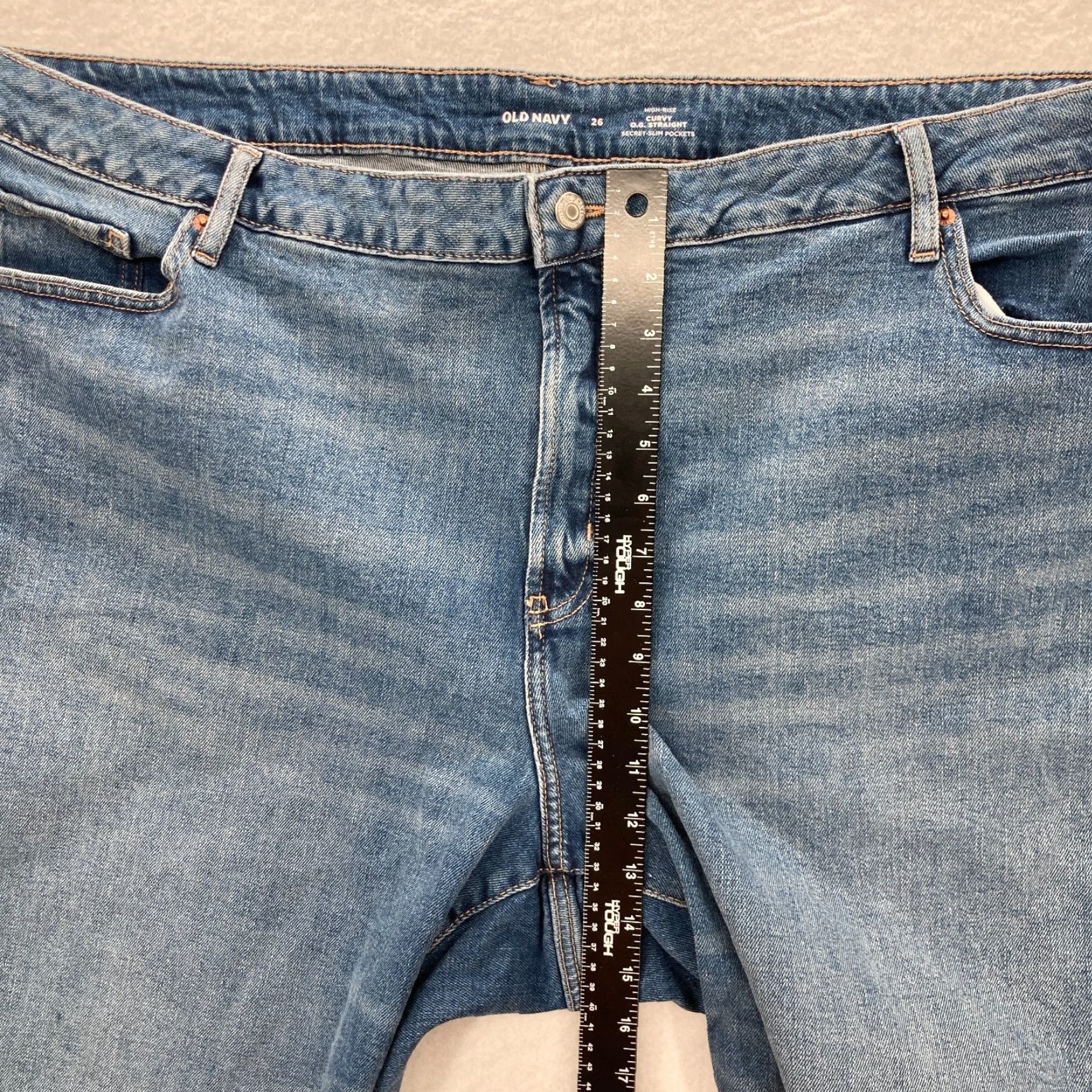 Old Navy Old Navy Womens Size 26 OG Straight High Rise Blue Denim Jeans NWT Curvy Fit Straight Jeans Womens 26 Blue NWT Size 26" / US 2 / IT 38 - 7 Thumbnail