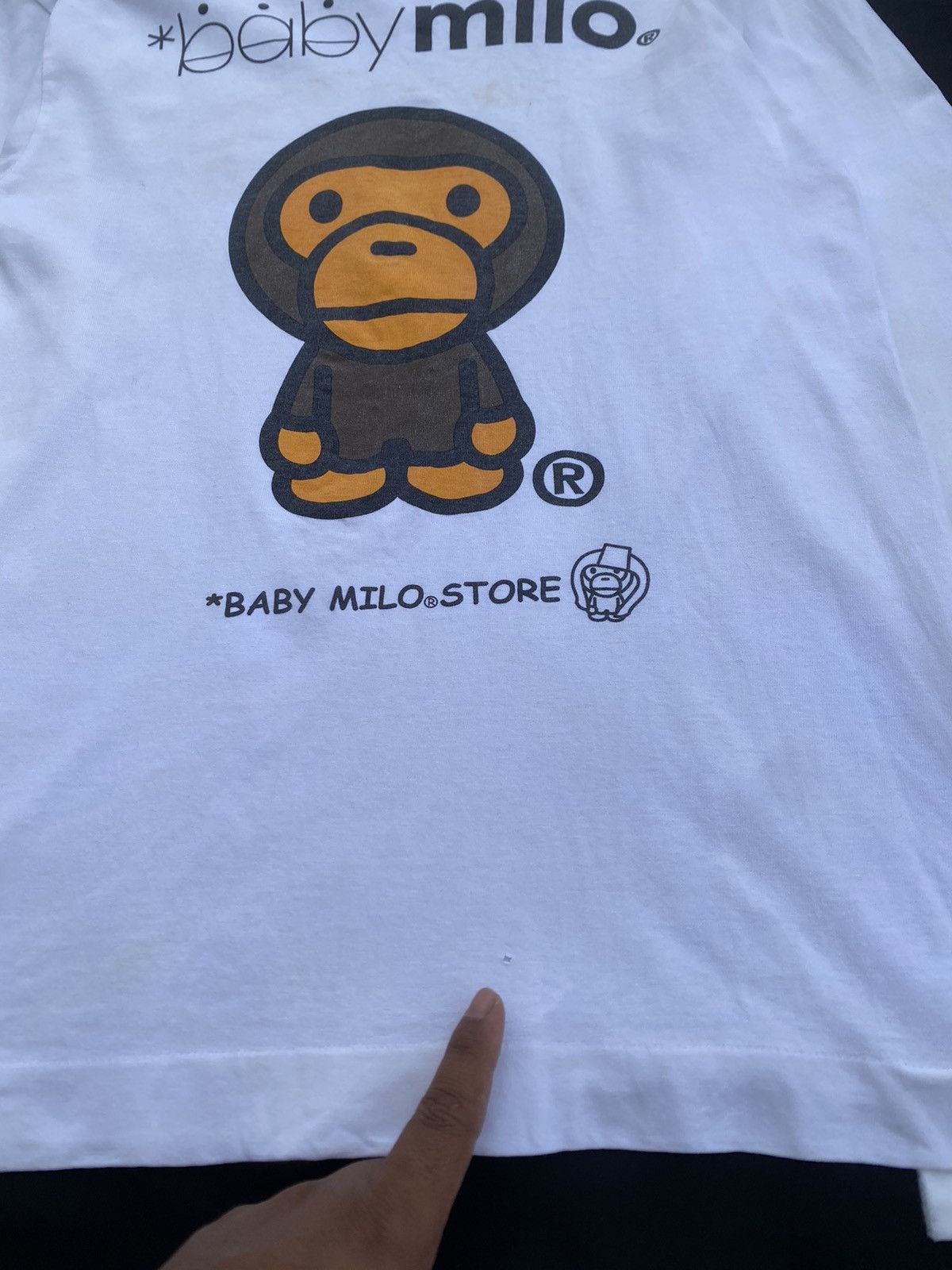 Bape Rare Vintage Baby Milo by BAPE Longsleeve Tshirt Size US S / EU 44-46 / 1 - 20 Thumbnail