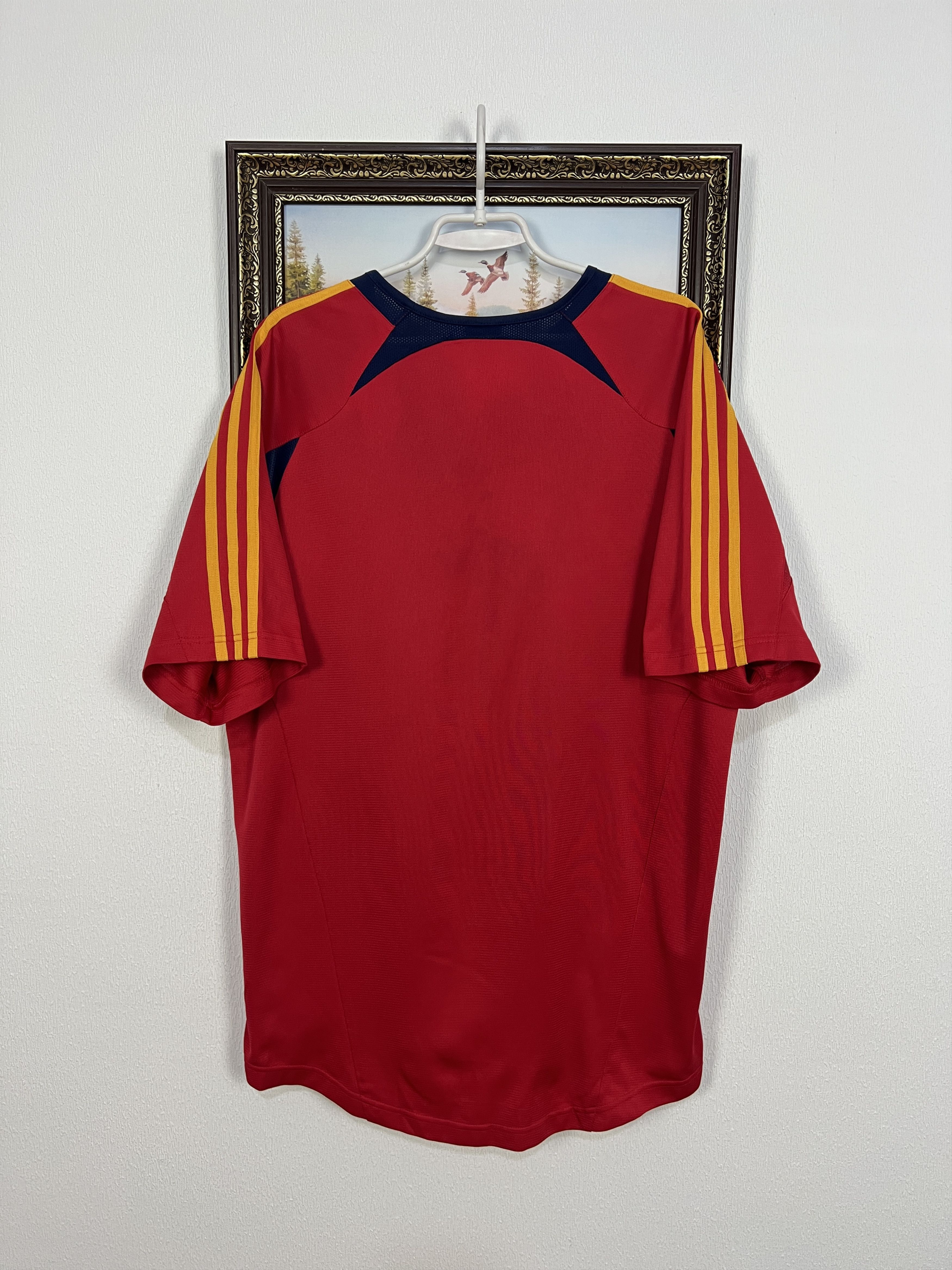 Adidas Vintage Adidas Spain Football Train Shirt Soccer Camiseta Size US L / EU 52-54 / 3 - 12 Thumbnail