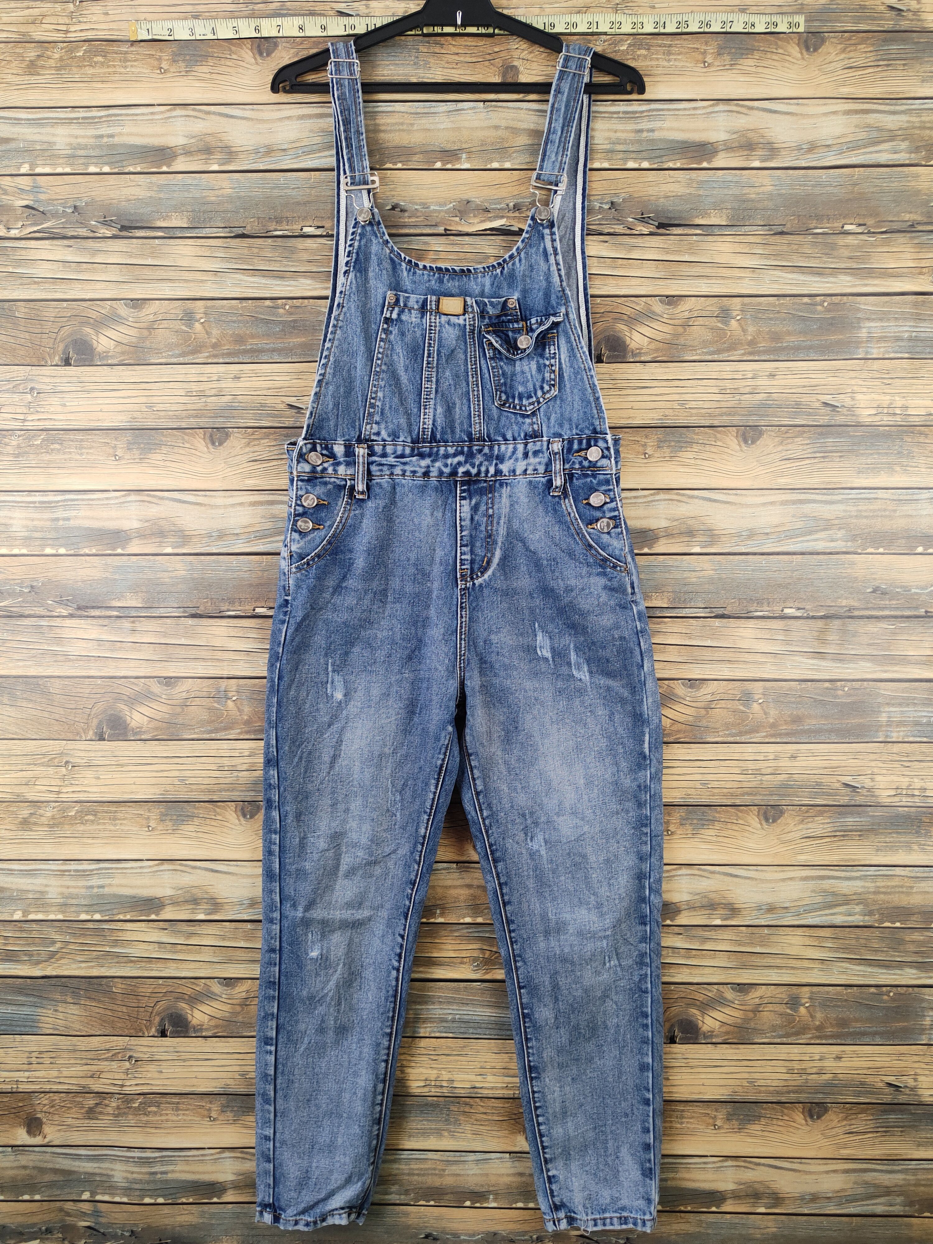 Vintage Japanese Brand Blue Denim Jumpsuits
