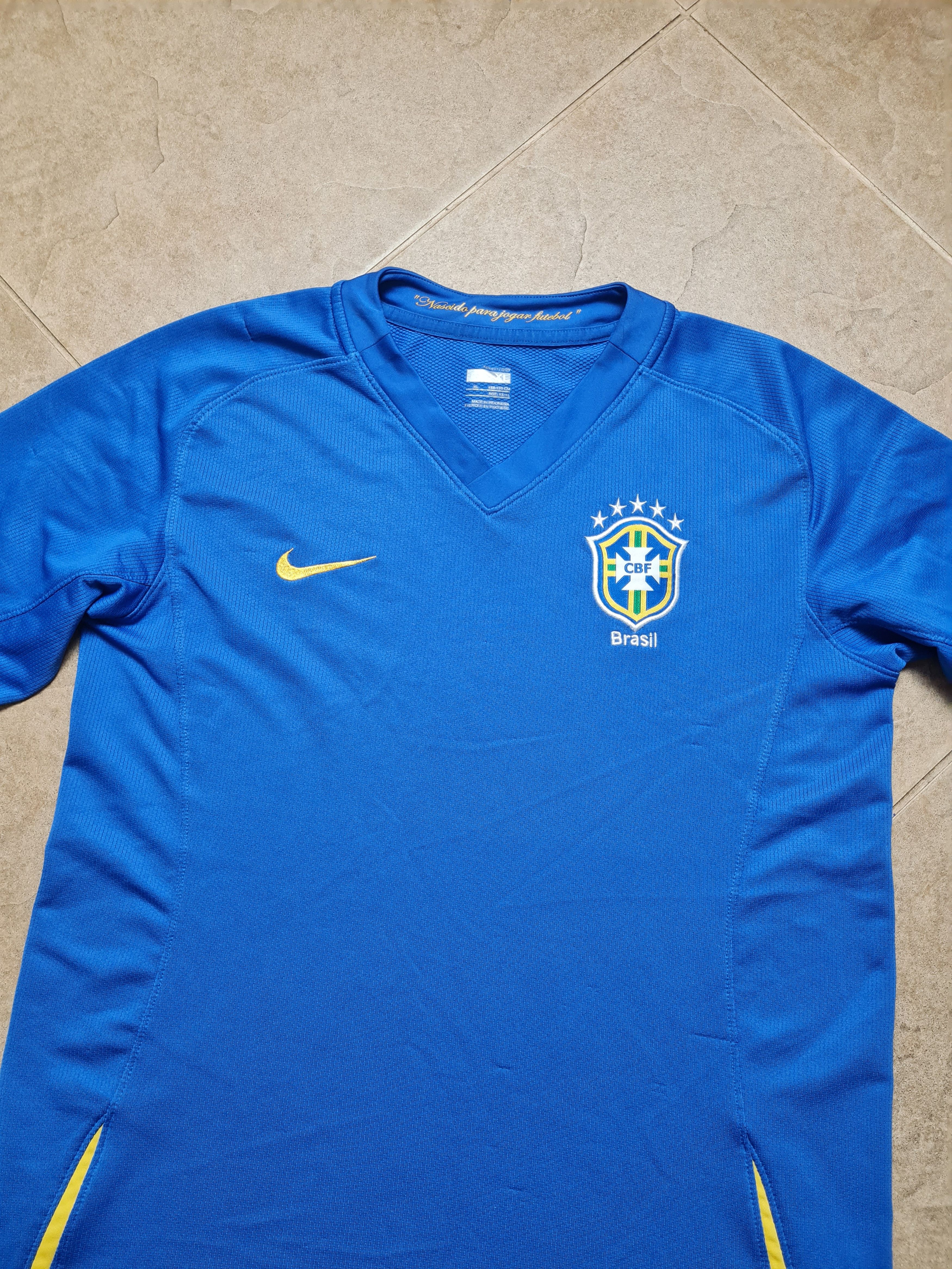 Nike Nike Brasil National Team Soccer Football Blue Jersey Size US S / EU 44-46 / 1 - 16 Thumbnail