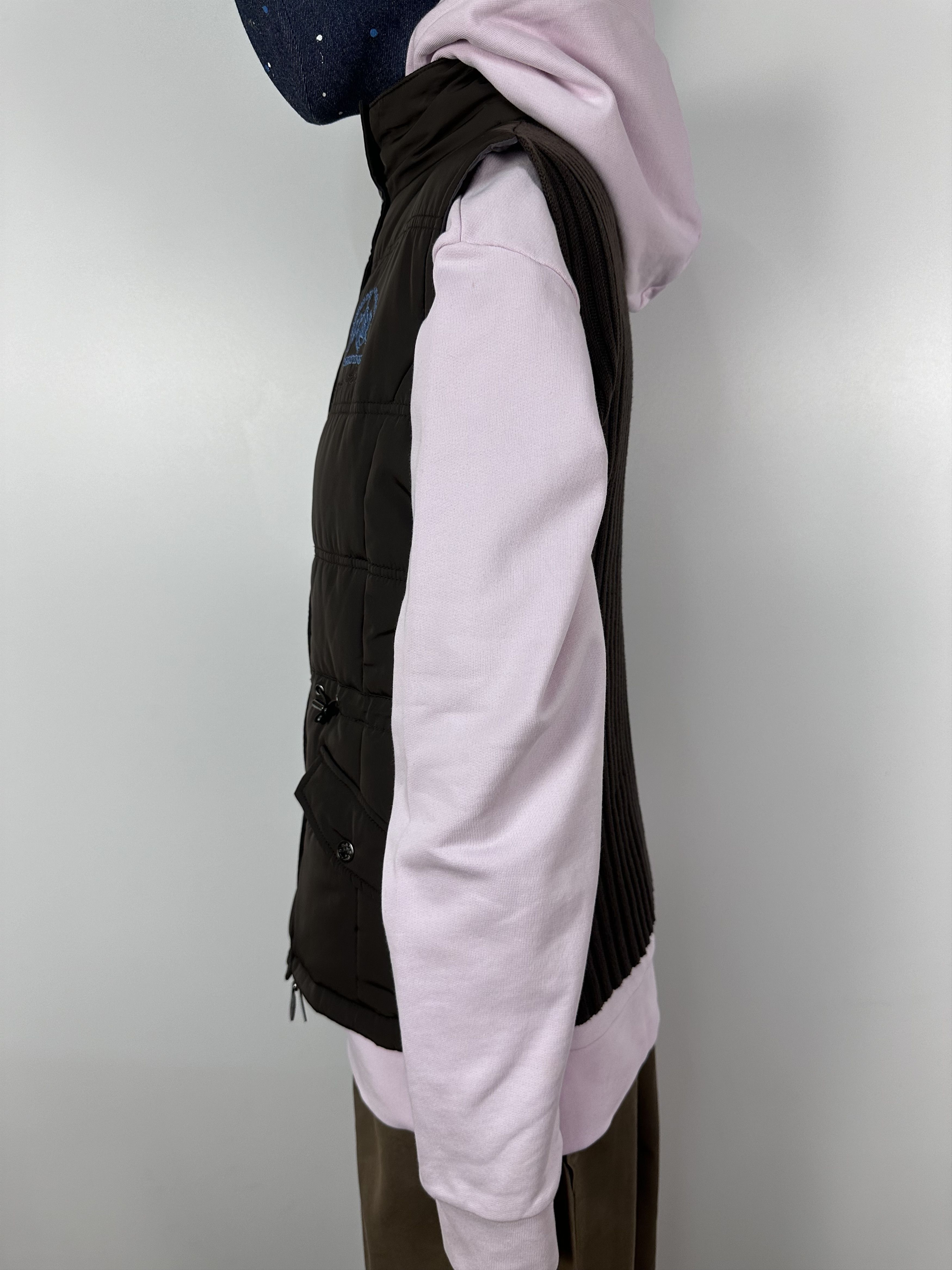 La Martina La Martina Quilted Down Women's Vest Coat Brown Size M Size M / US 6-8 / IT 42-44 - 7 Thumbnail