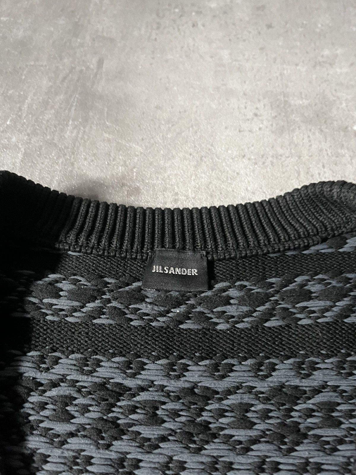 Jil Sander × Raf Simons Jil Sander Polypropylene grey sweater by Raf Simons Size US L / EU 52-54 / 3 - 6 Thumbnail