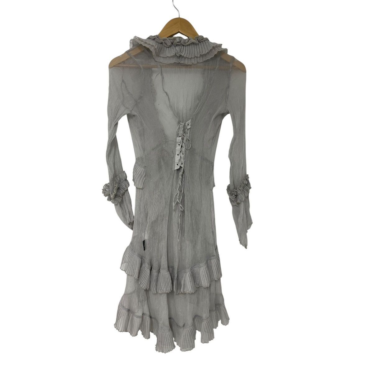 Japanese Brand Ozz croce ruffle blouse shirt Size S / US 4 / IT 40 - 3 Thumbnail