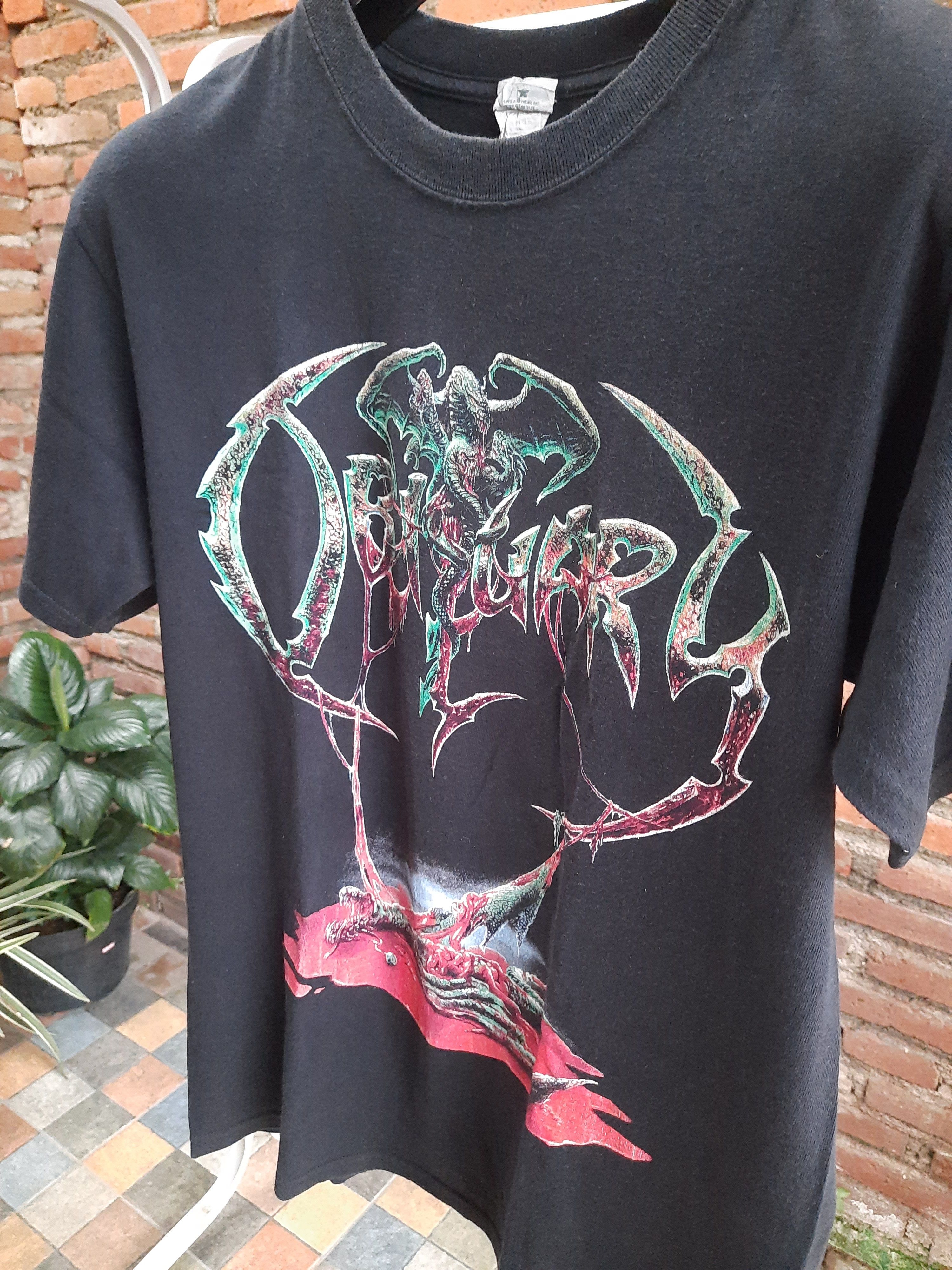 Band Tees × Vintage Vintage Obituary Tour 2008 Live In America Band Tour Tee Size US M / EU 48-50 / 2 - 2 Thumbnail