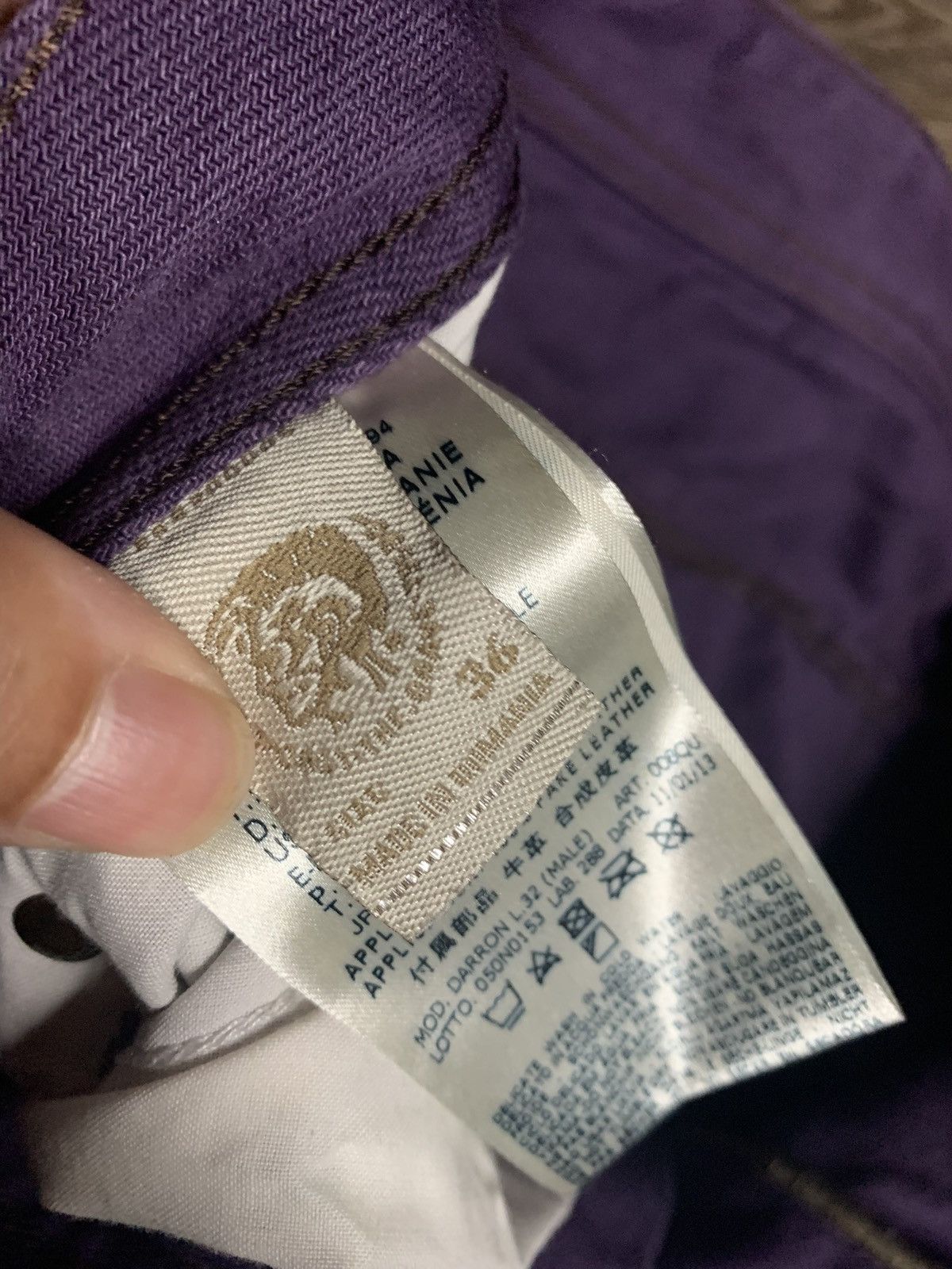 Diesel Diesel Denim Pants in Purple Size US 36 / EU 52 - 4 Thumbnail