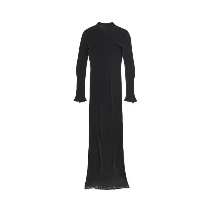 Balenciaga o1bcso1str0226 T-Shirt Maxi Dress In Black Size XS / US 0-2 / IT 36-38 - 2 Thumbnail