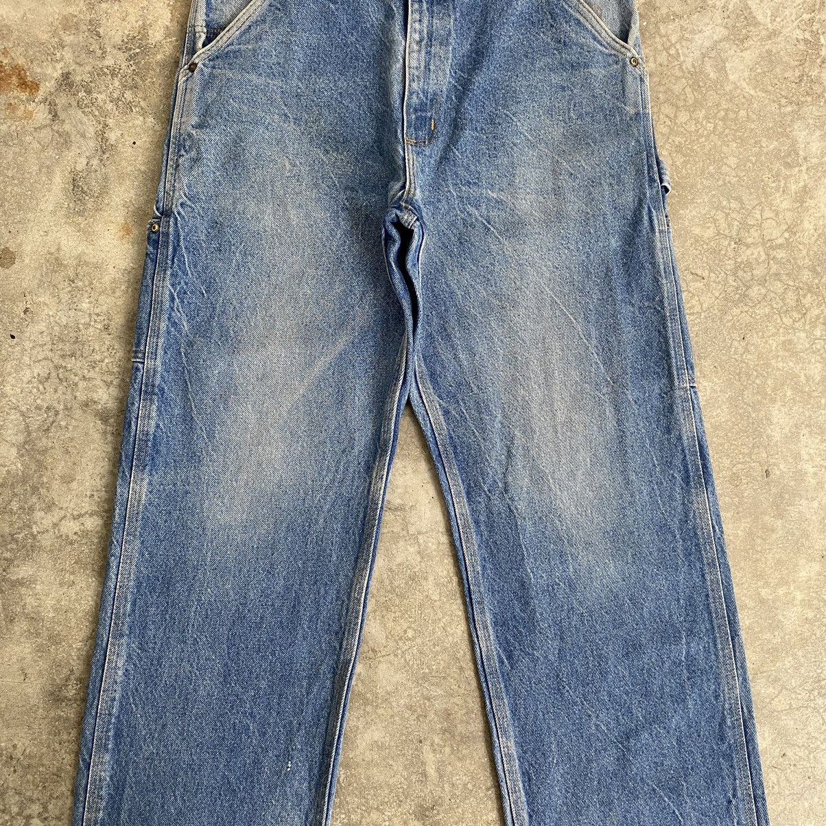 Carhartt Vintage Carhartt Faded Blue Carpenter Work Denim Jeans Size US 32 / EU 48 - 9 Thumbnail
