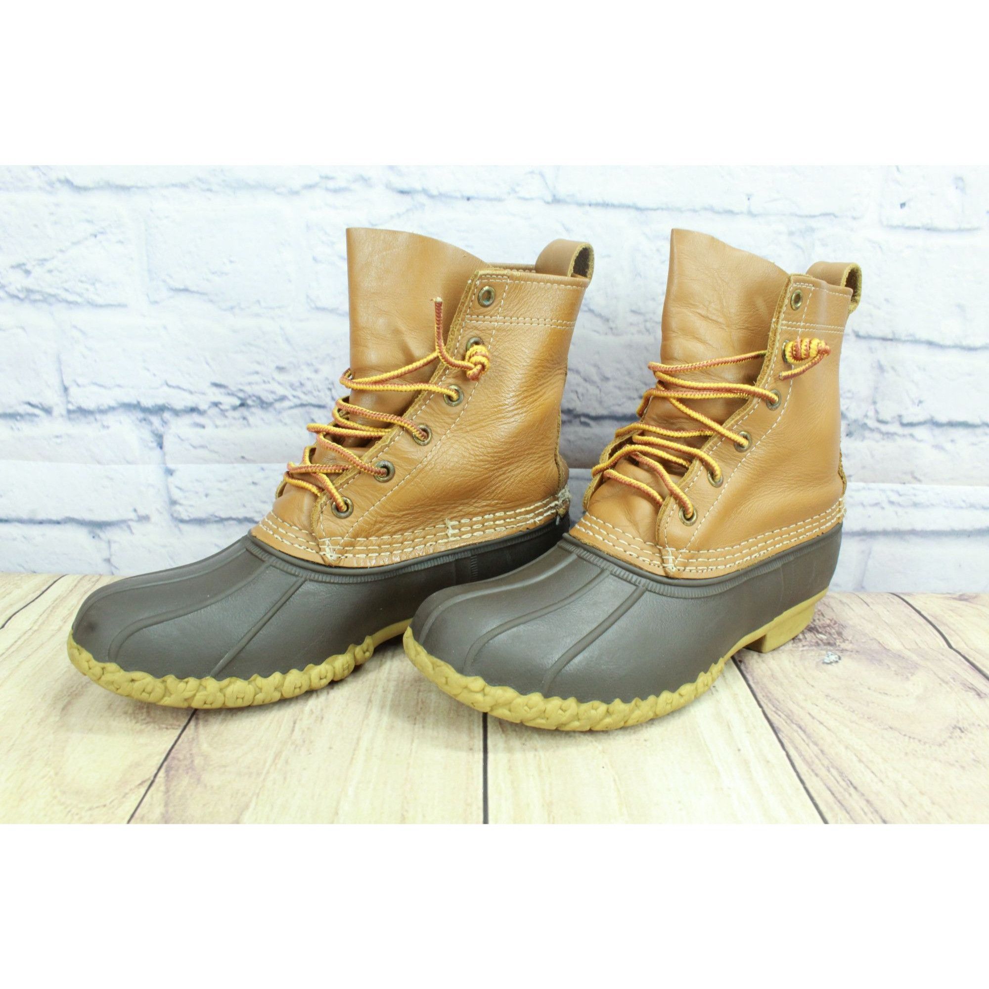 L.L. Bean LL Bean Brown Leather 8" Duck Boots Women’s Size 8 M Size US 8 / IT 38 - 2 Thumbnail