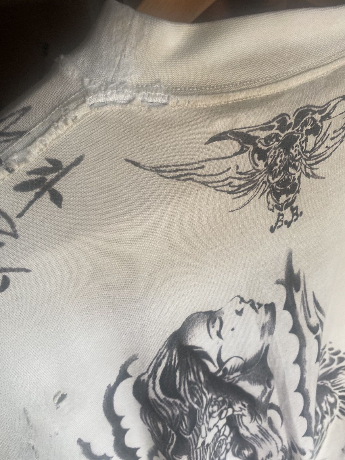 Balenciaga Balenciaga SS24 distressed tattoo long sleeve t-shirt Size US M / EU 48-50 / 2 - 7 Thumbnail