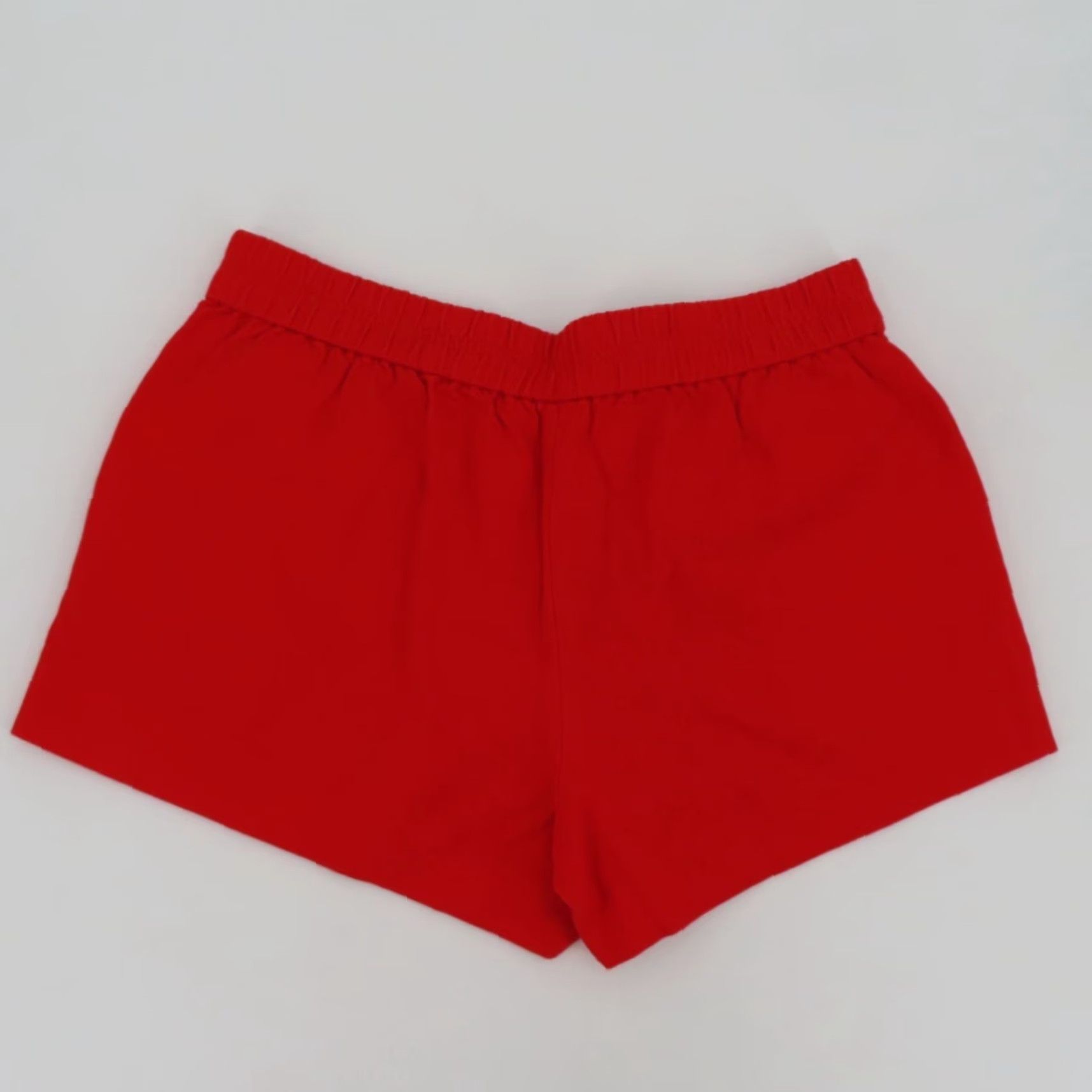 J.Crew J. Crew Women 6 Red Orange Pull On Shorts with Pockets All Cotton Stretch Waistband Casual Chino-Style Shorts Women (Size 6) Size 28" / US 6 / IT 42 - 5 Thumbnail