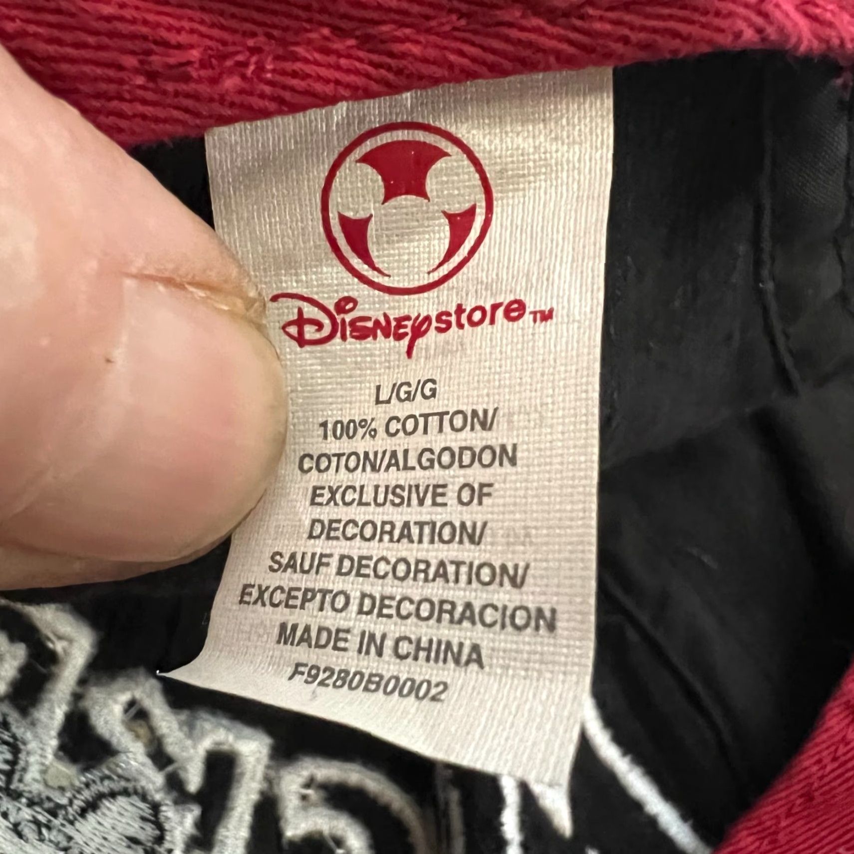 Disney VINTAGE Disney Mickey Mouse Corduroy Hat Adult Black Adjustable Hat Size ONE SIZE - 6 Thumbnail