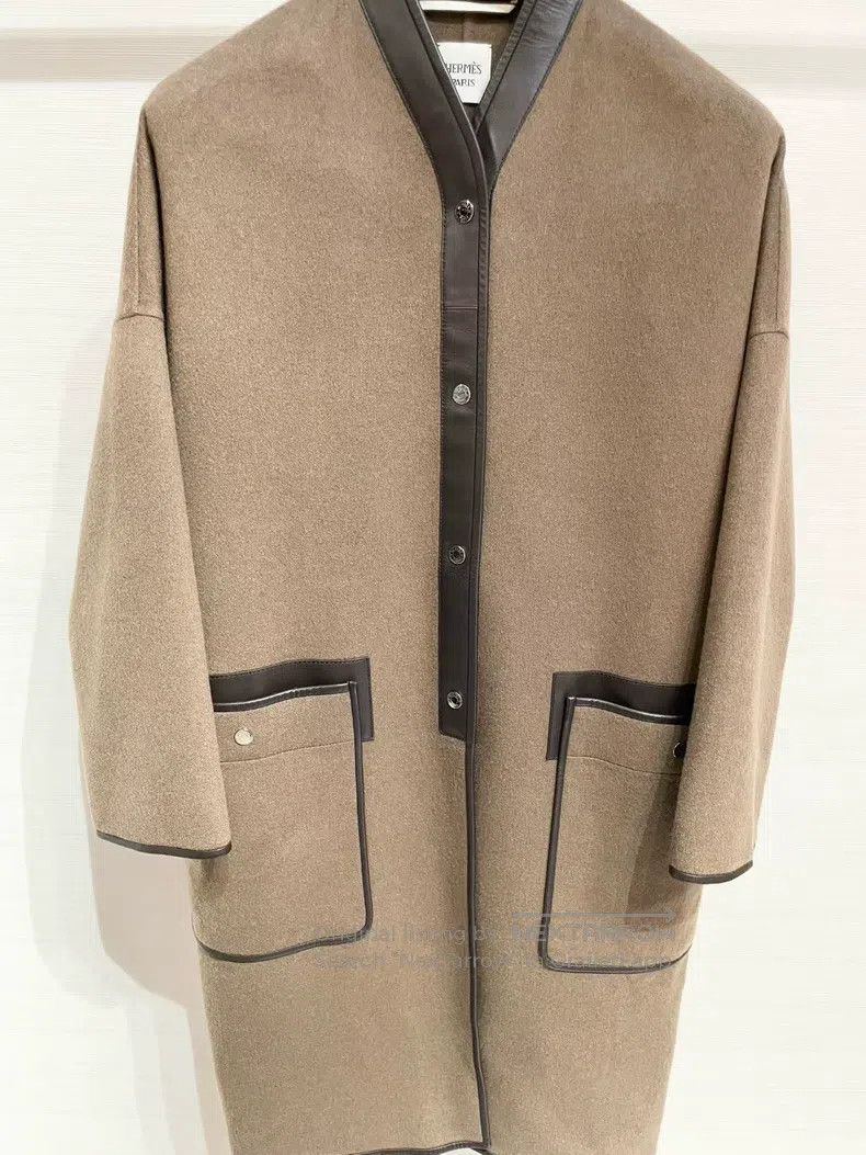 Hermes Hermes Autumn and Winter Fringe Cashmere Coat Size XXS / US 00 / IT 34 - 4 Thumbnail