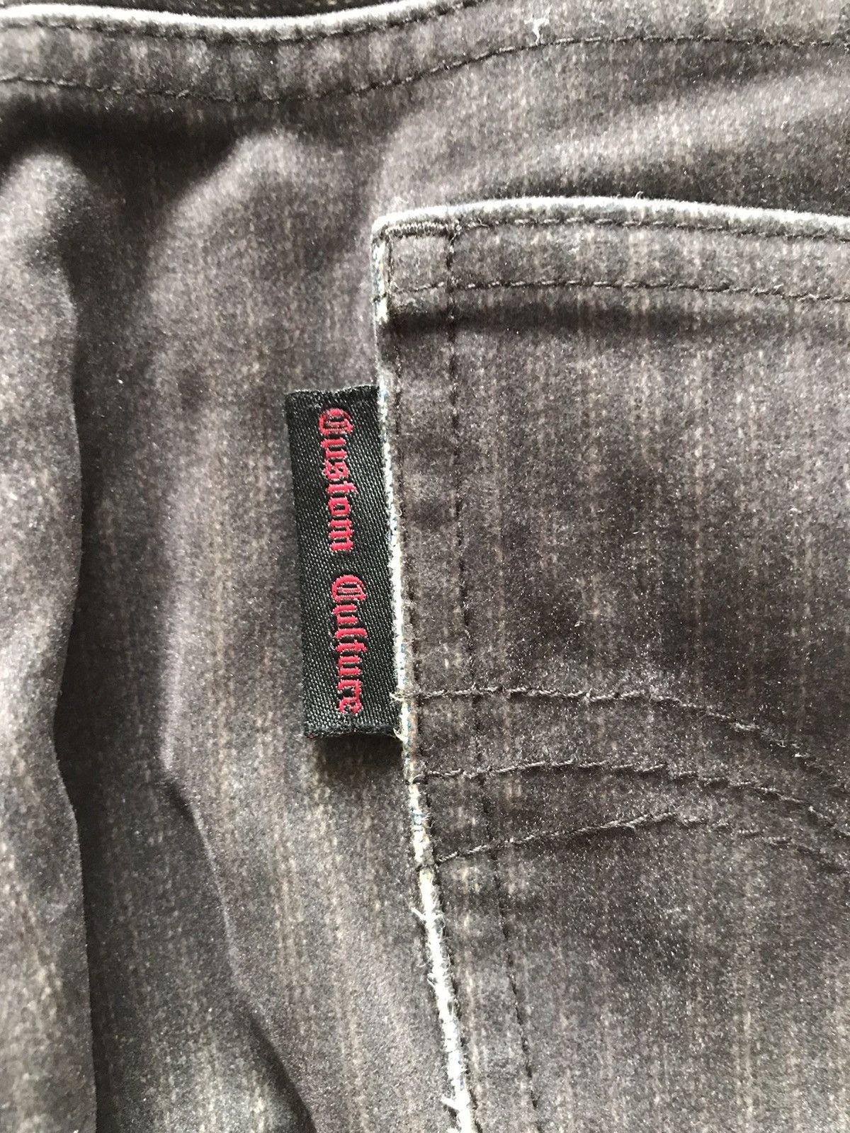 14th Addiction × Designer × Japanese Brand CUSTOM CULTURE VELVET STRIPE FLARE PANTS Size US 30 / EU 46 - 7 Thumbnail