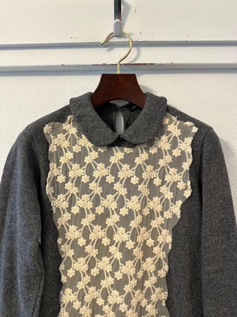 Other Comme Des Garcons Patchwork floral wool top Size S / US 4 / IT 40 - 3 Thumbnail