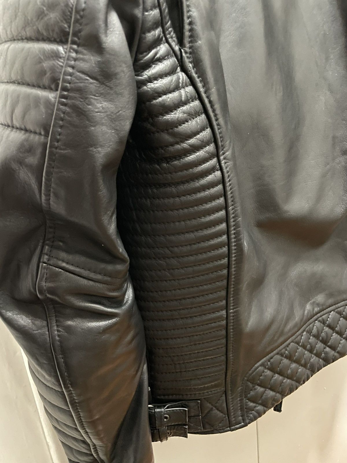 Boda Skins Boda Skins Kay Michaels Black Tall M Biker Leather Jacket CE Size US M / EU 48-50 / 2 - 16 Thumbnail