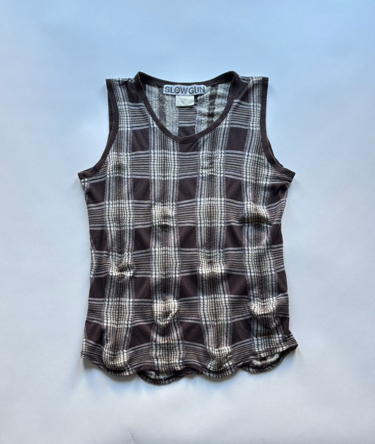Japanese Brand VTG SLOWGUN Asymmetrical Warped Sweater Vest Size US M / EU 48-50 / 2 - 1 Thumbnail
