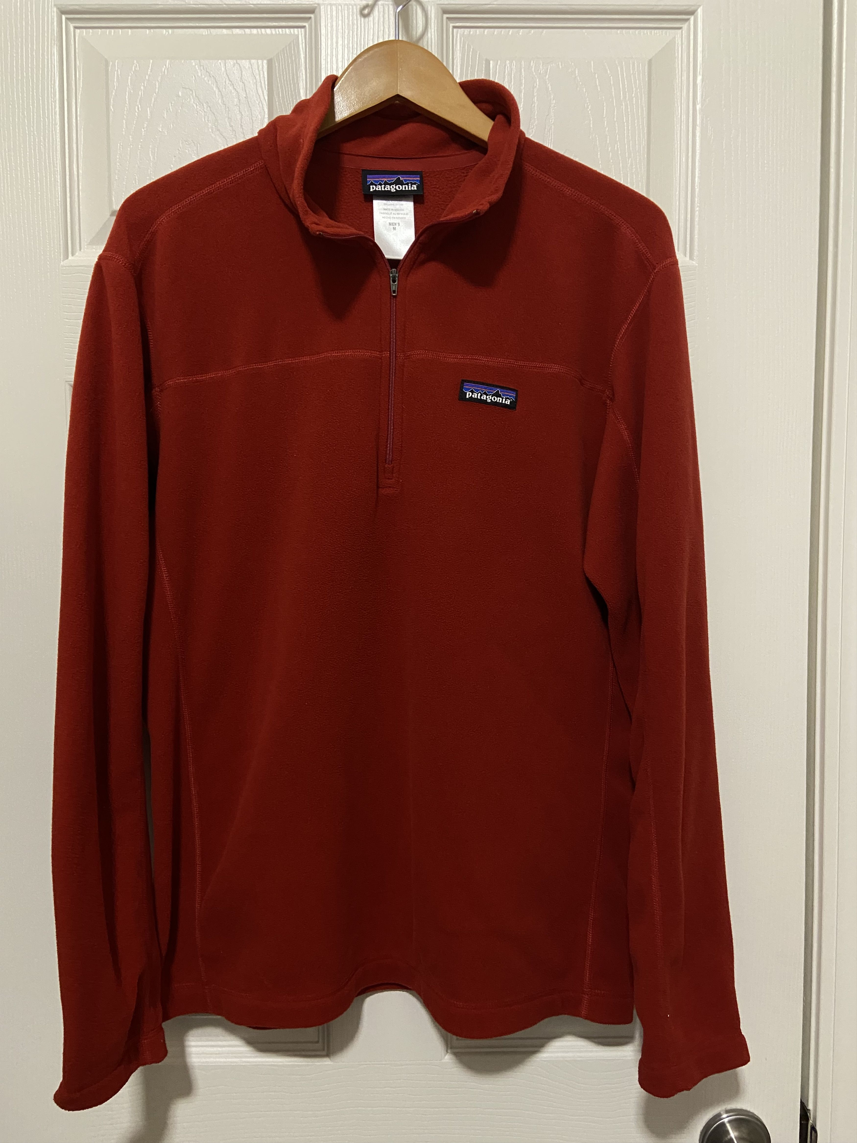 Patagonia Patagonia Micro D 1/4 Zip Fleece Pullover M Red Lightweight Size US M / EU 48-50 / 2 - 1 Thumbnail