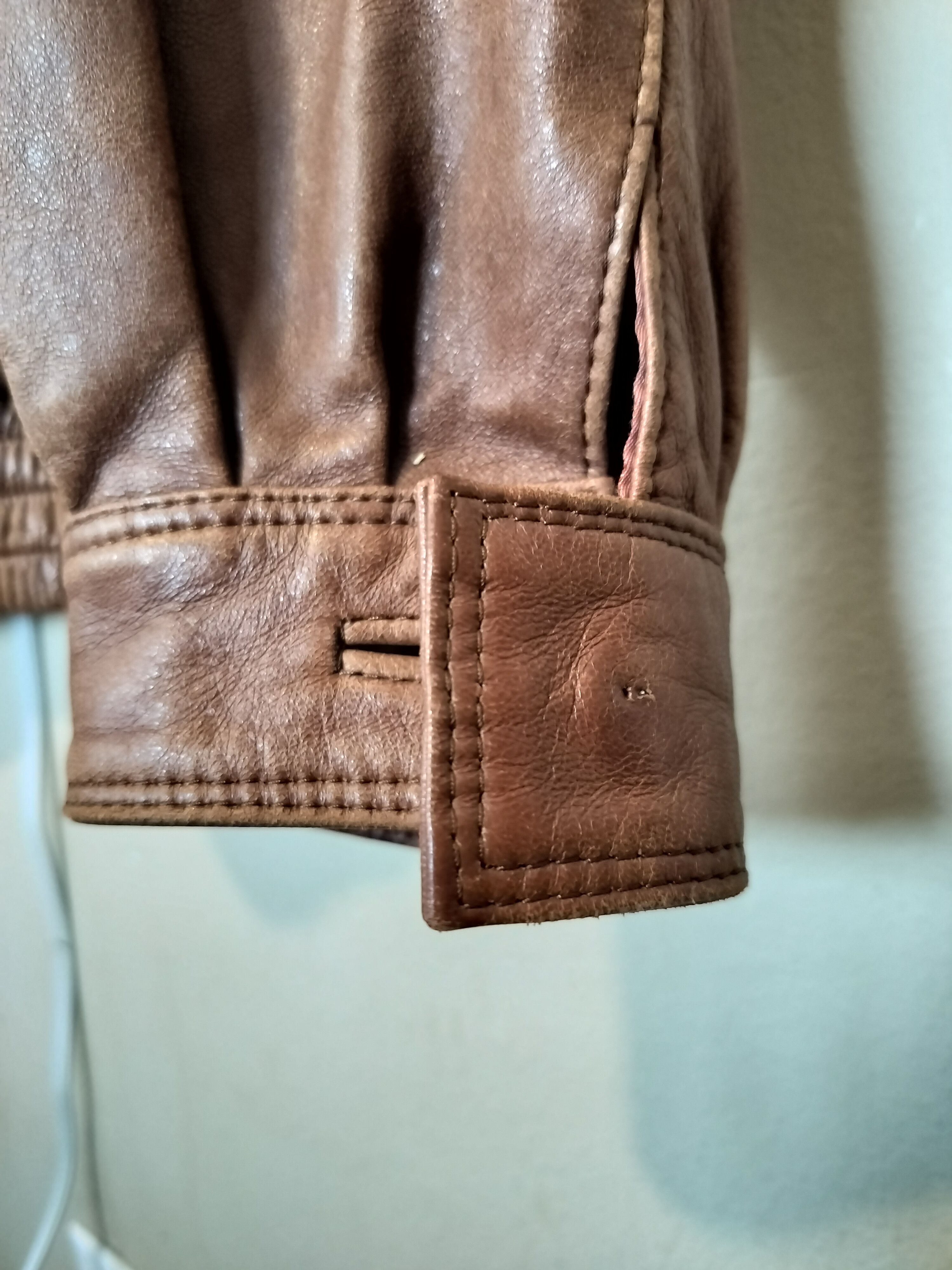 Other Soporcol Portuguese Vintage Brown Soft Leather Bomber Jacket Size US L / EU 52-54 / 3 - 2 Thumbnail