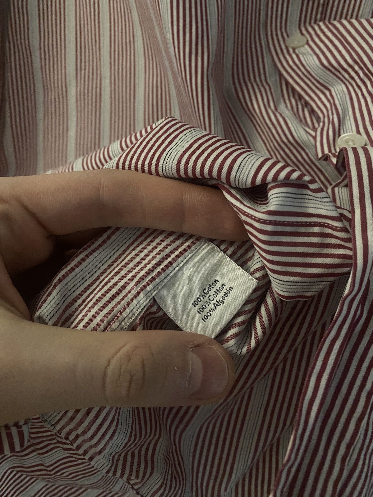 Hermes Hermes stripped shirt button up Size US XL / EU 56 / 4 - 4 Thumbnail