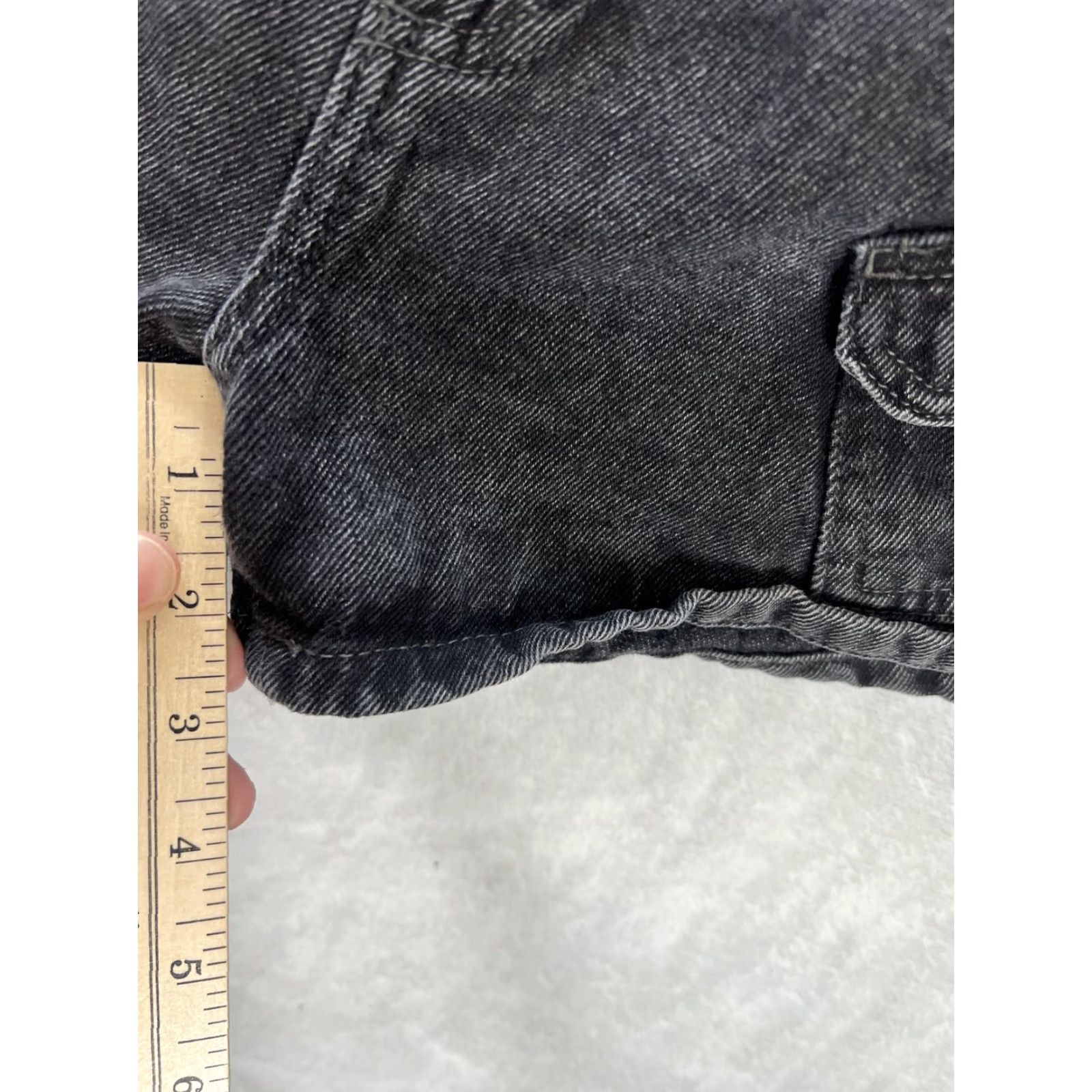 Cotton On Cotton On Shorts Womens 4 Black Mini Cargo Denim Jean Utility Pockets Casual Size 27" / US 4 / IT 40 - 4 Thumbnail