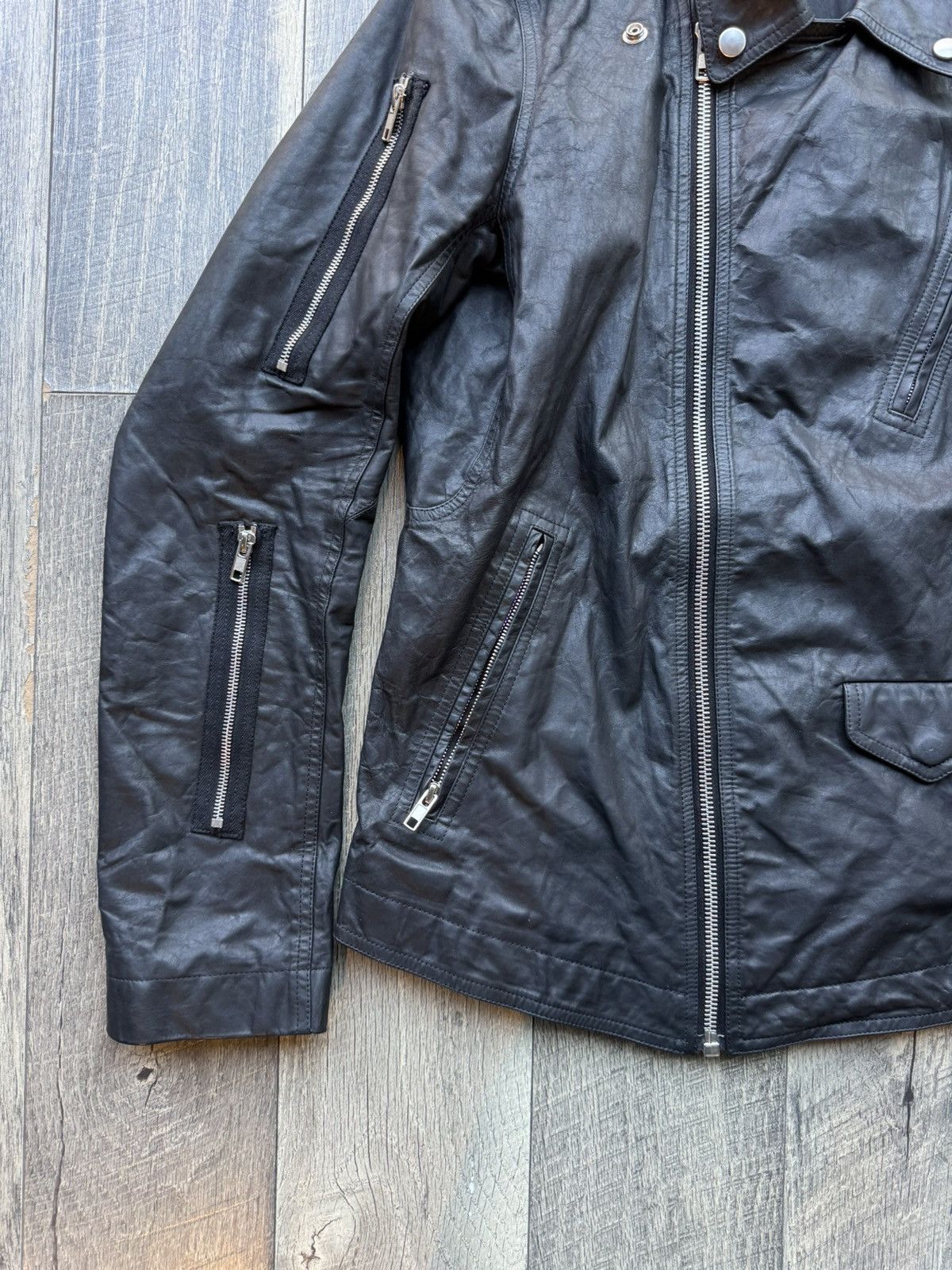 Rick Owens Drkshdw Rick Owens SS16 “Cyclops” zipper stooges leather jacket - 42 Size US M / EU 48-50 / 2 - 3 Thumbnail