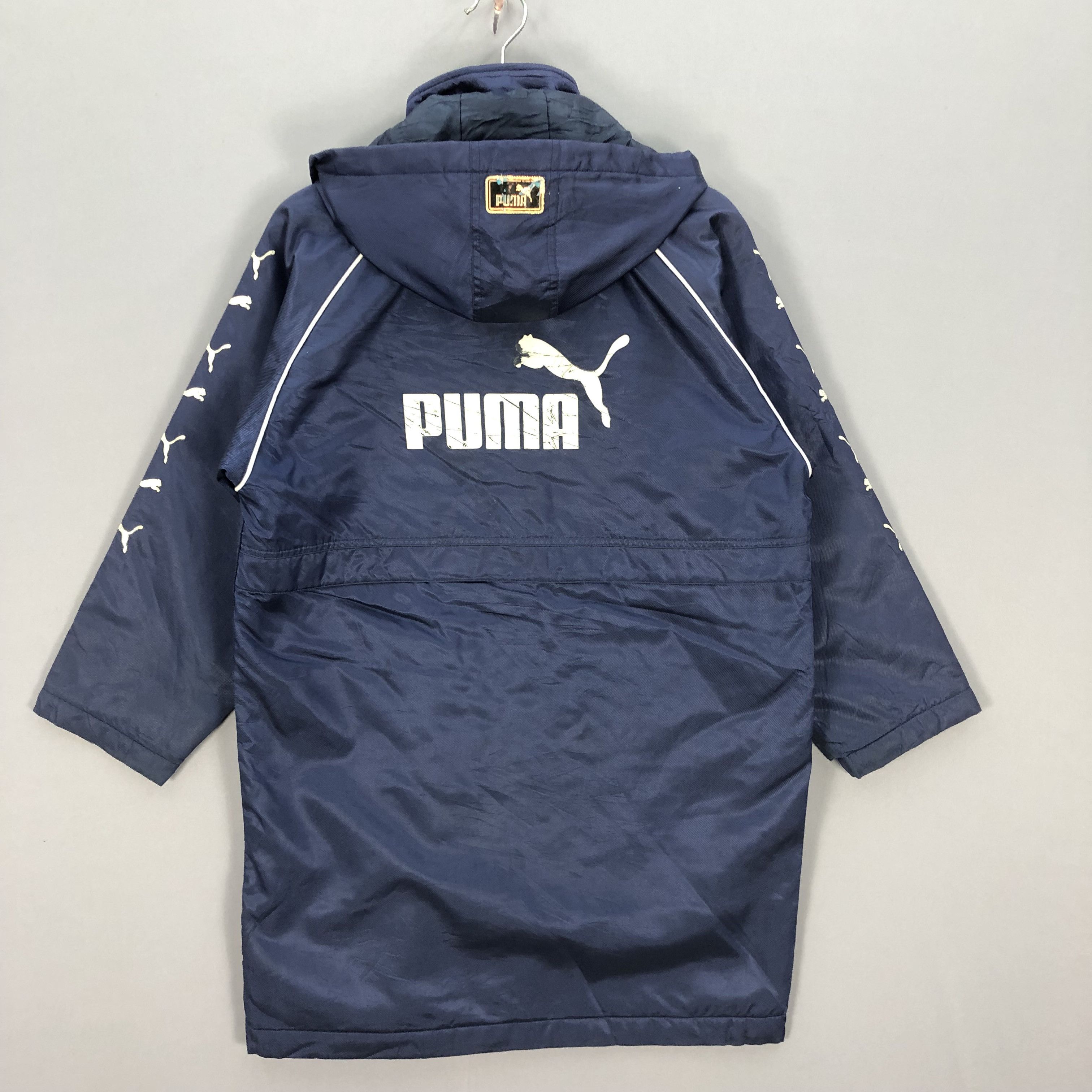 Puma Vintage Puma Coach Zipper Hoodie Side Tape Jacket Size US L / EU 52-54 / 3 - 1 Thumbnail