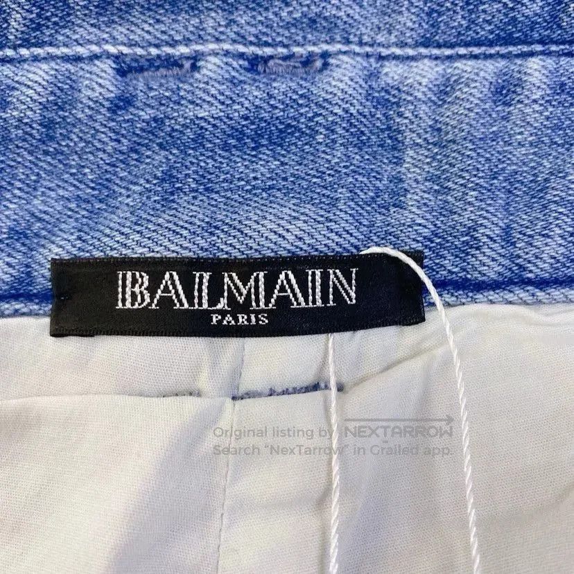 Balmain Balmain Denim Shorts. Size 35" - 4 Thumbnail