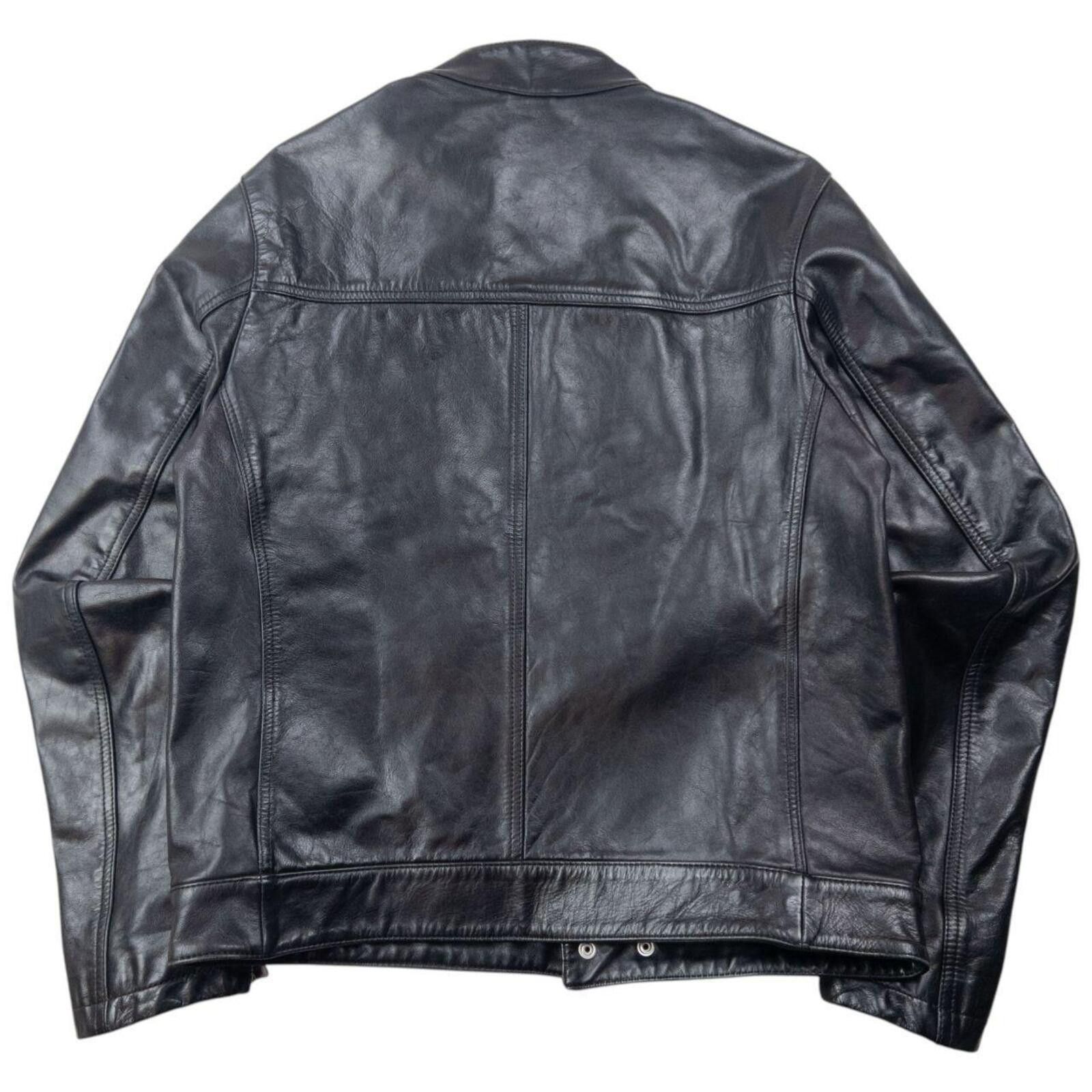 Versace Vintage 2000s Versace Jeans Couture Zip Up Leather Jacket SM Size US S / EU 44-46 / 1 - 3 Thumbnail