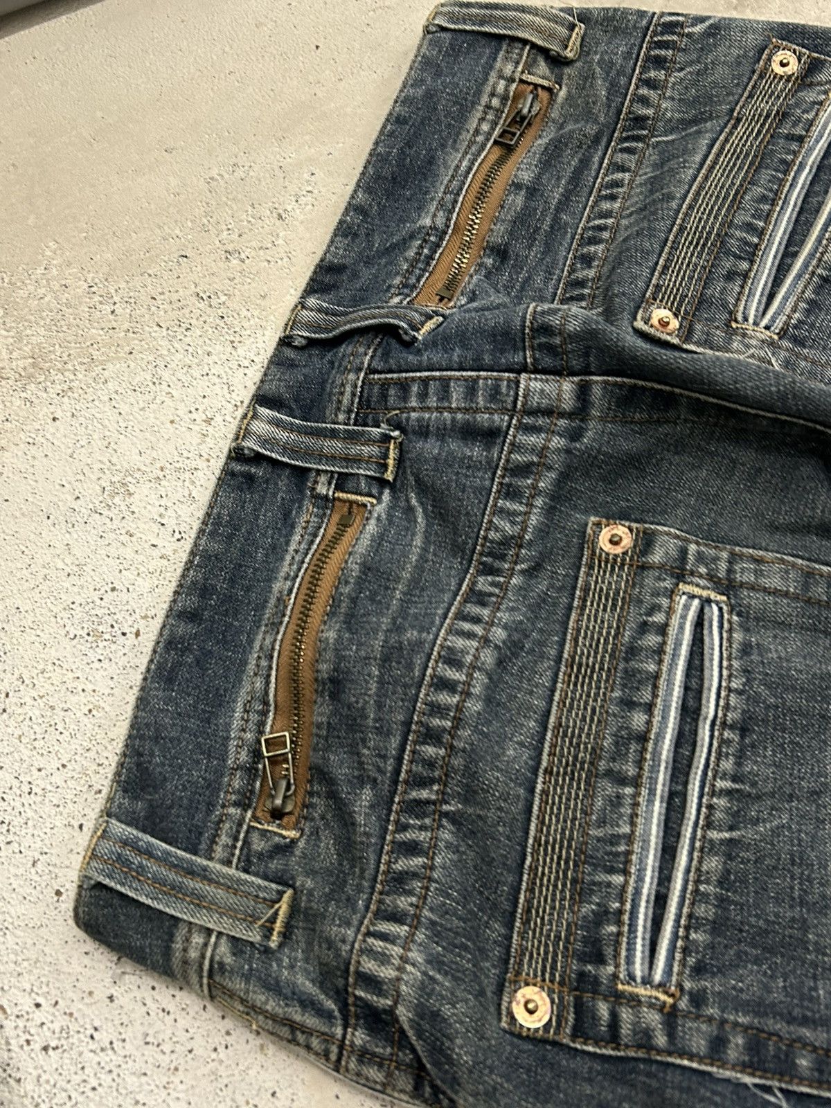 Japanese Brand Made In Heaven Unique Knee Arrow Kapital Style Junya Watanab Size US 33 - 18 Thumbnail