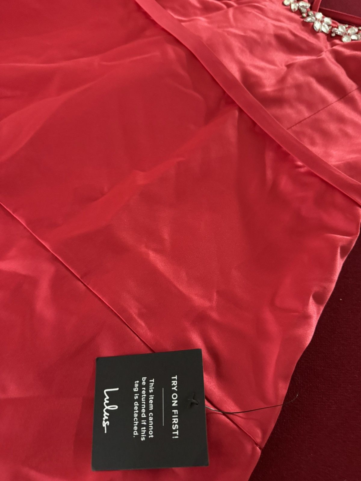Lulus Rhinestone red dress Size XL / US 12-14 / IT 48-50 - 5 Thumbnail