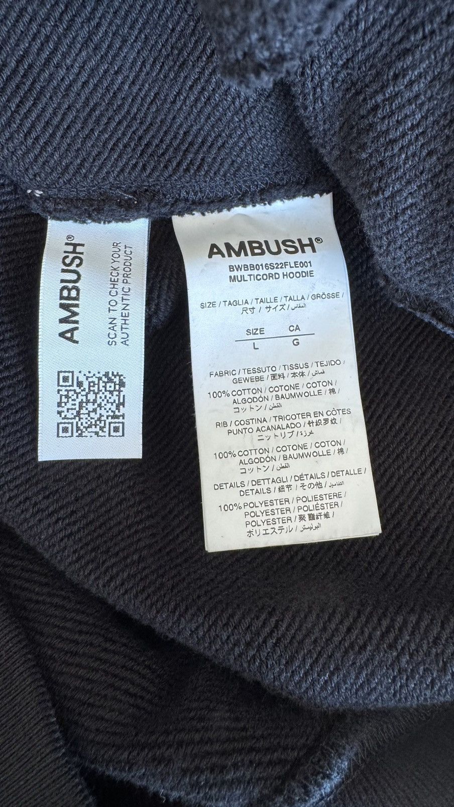 Ambush Design Ambush long sleeve hoodie black new with tags L XL Size US L / EU 52-54 / 3 - 8 Thumbnail