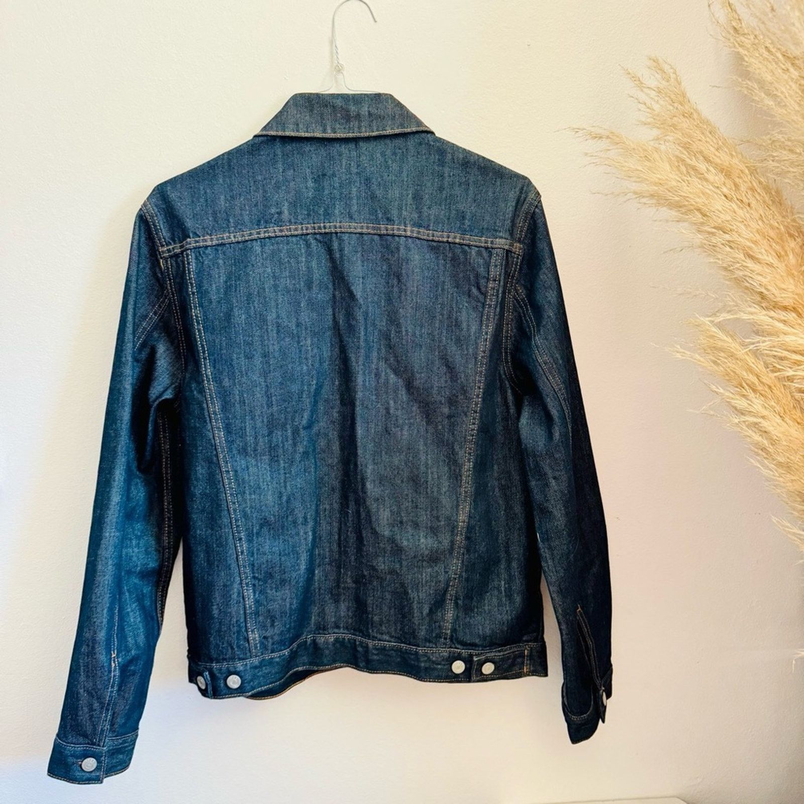 Gap GAP Oversized Navy Blue Silver Button $110 Denim Jean Jacket Size US L / EU 52-54 / 3 - 5 Thumbnail
