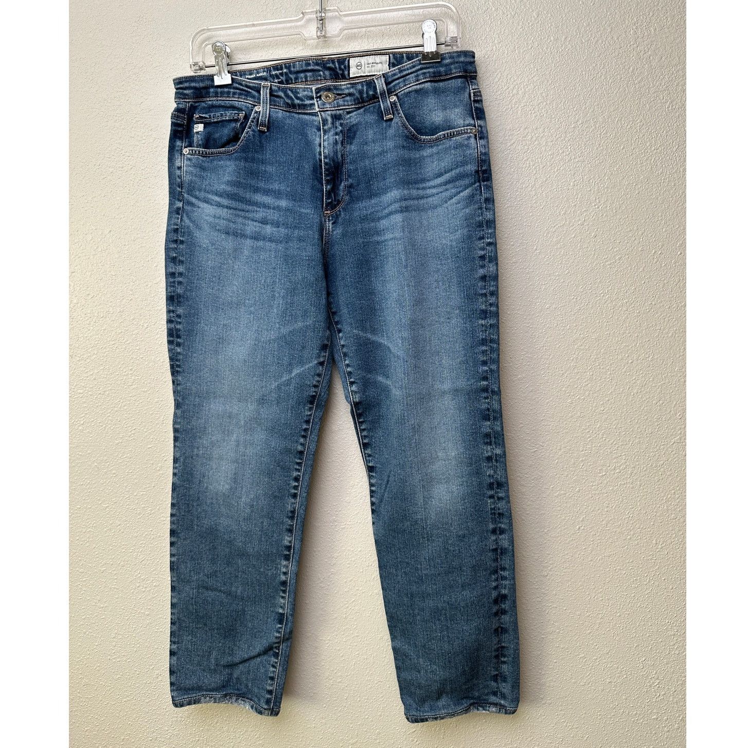 AG Adriano Goldschmied AG Prima ankle cigarette jeans medium wash 31 Japanese denim Size 31" - 3 Thumbnail