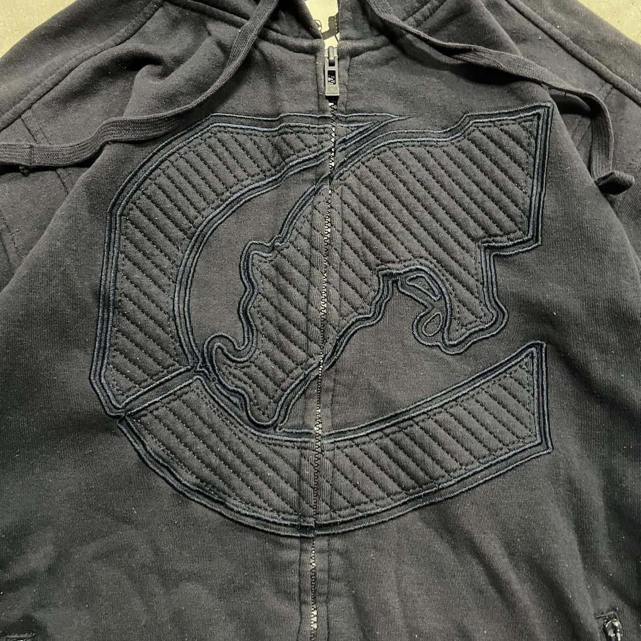 Ecko Unltd. Crazy Vintage Y2K/2000s Ecko Unltd Navy Blue Big Rhino Center Zipup Hoodie! Size US L / EU 52-54 / 3 - 2 Thumbnail
