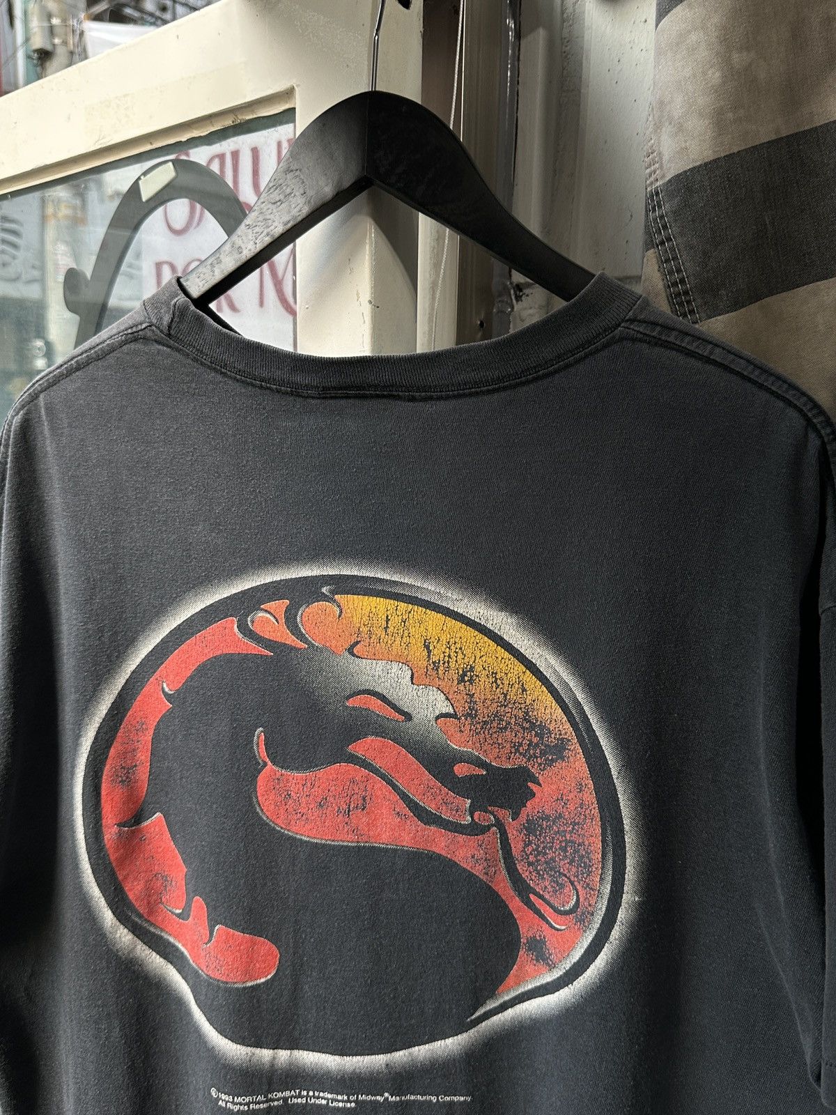 Vintage 1993 OG Mortal Kombat T Shirts Gaming t shirt single stitch Size US XL / EU 56 / 4 - 3 Thumbnail