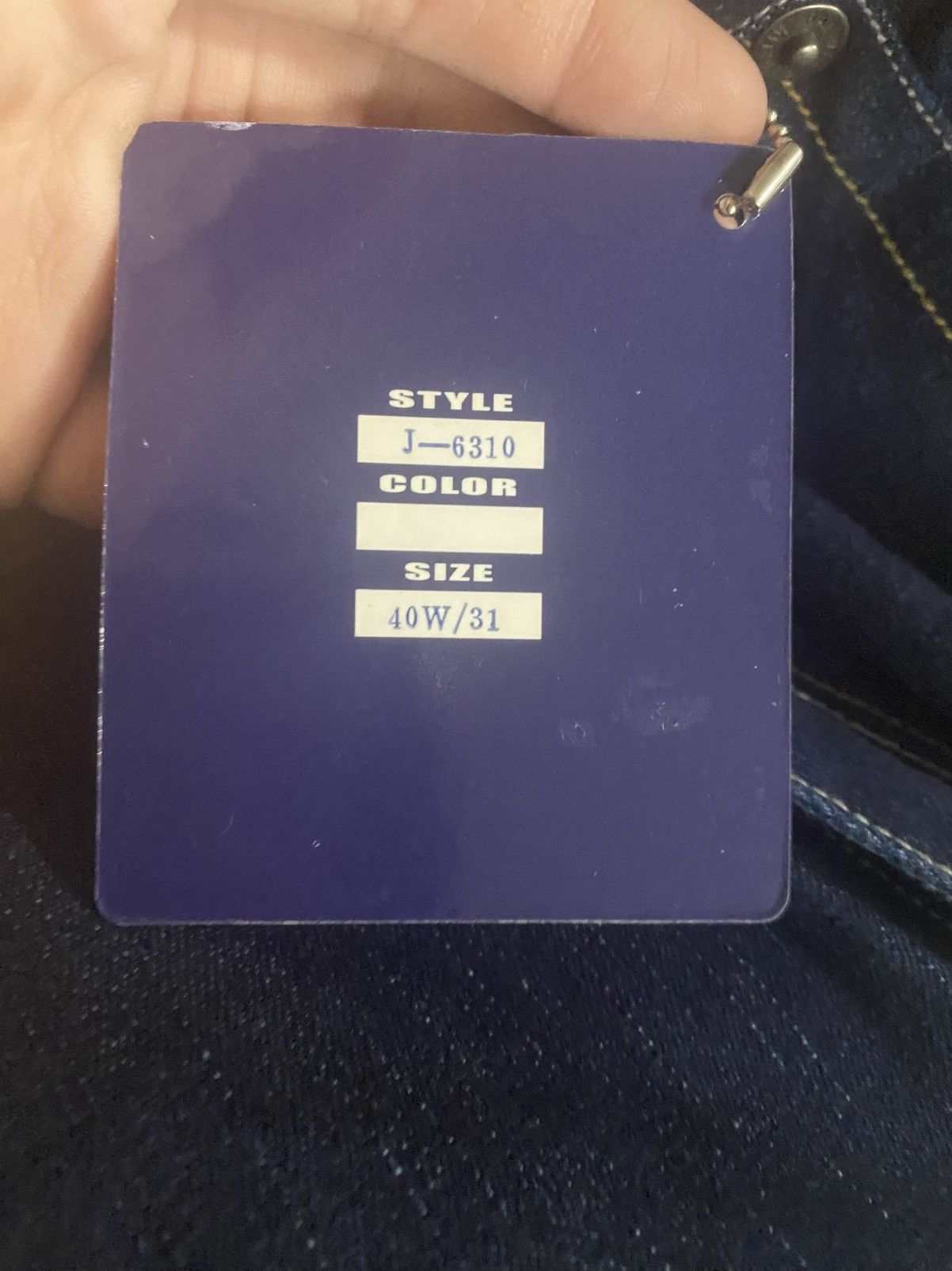 Other Raw blue denim jeans Size US 40 / EU 56 - 4 Thumbnail