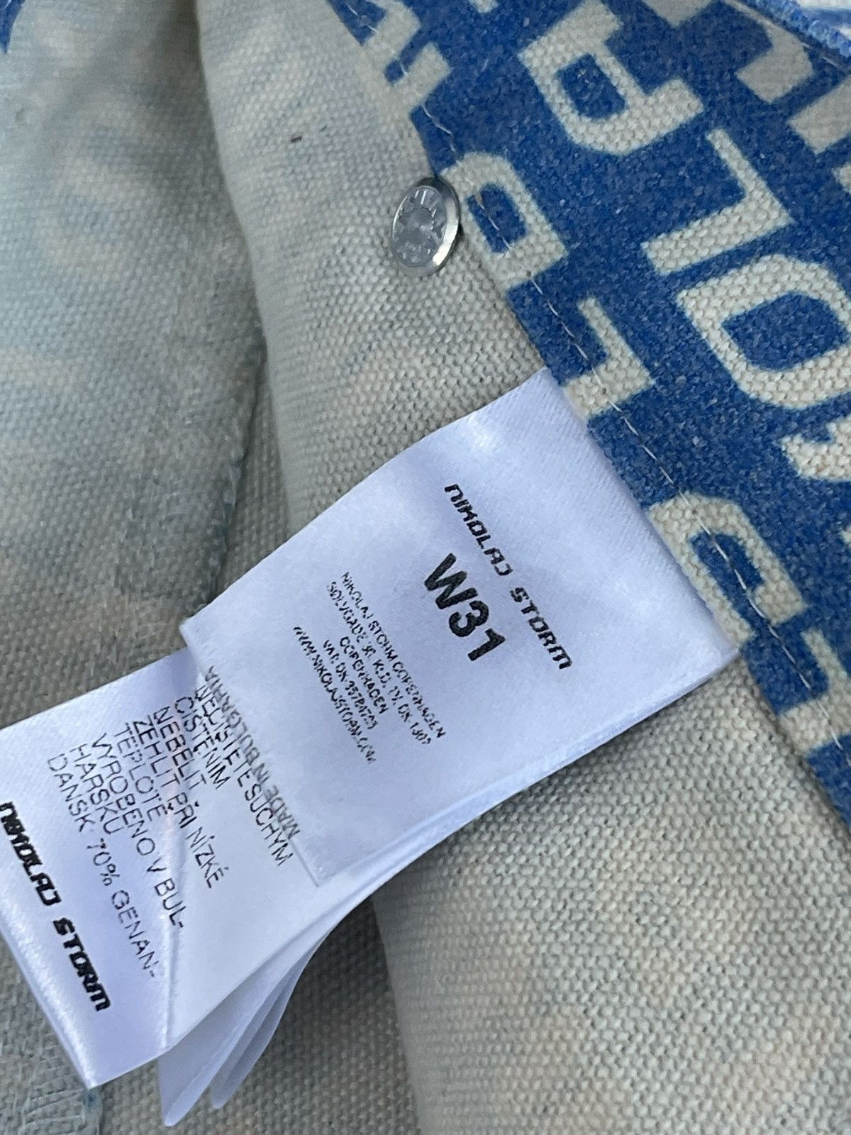 Other !DS! SS23 Nikolaj Storm Chaco Monogram Denim Pants Size US 30 / EU 46 - 16 Thumbnail