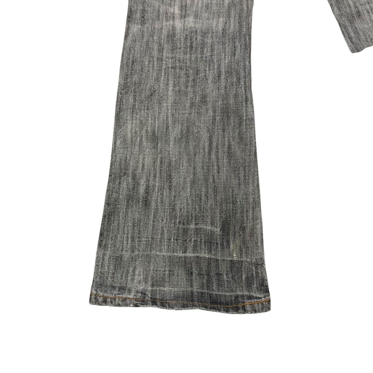Japanese Brand GUMU INTERNATIONAL Studded Distressed Denim Flare Jeans Size US 31 - 14 Thumbnail